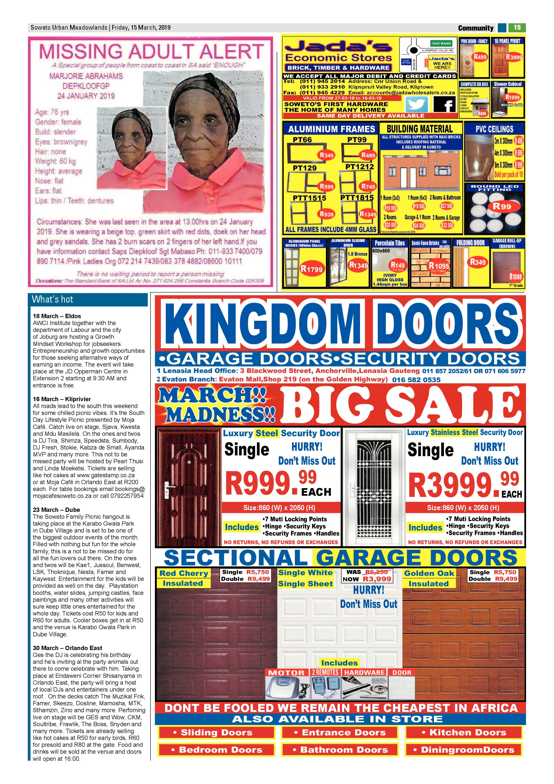 Meadowlands News – March 16 , 2019 page 15