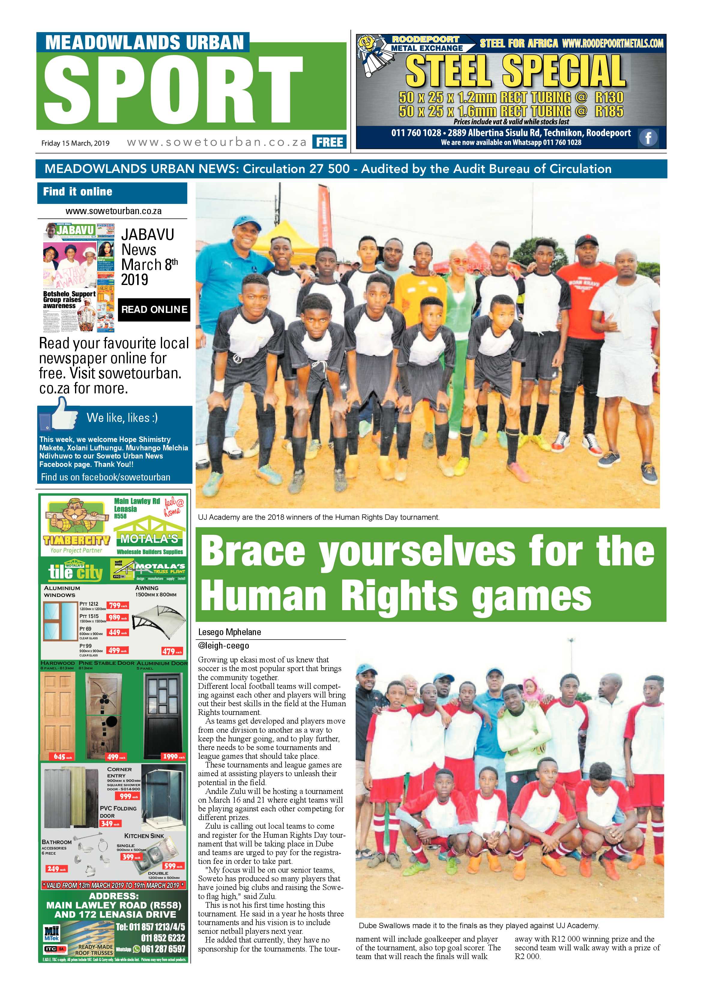 Meadowlands News – March 16 , 2019 page 16