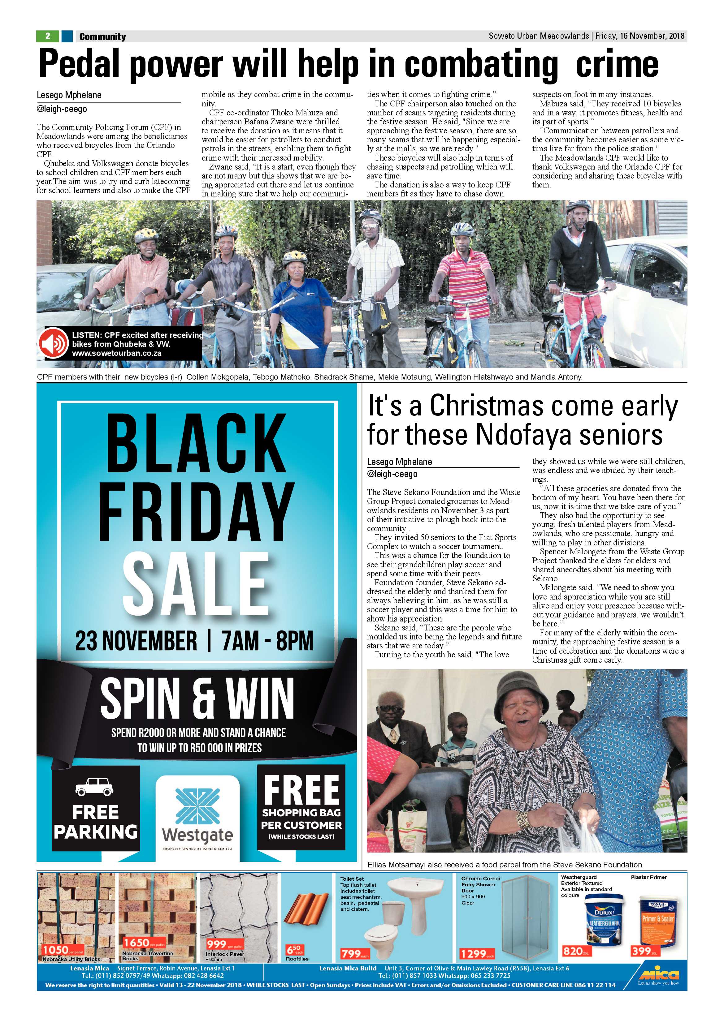 Meadowlands – November 16, 2018 issue page 2