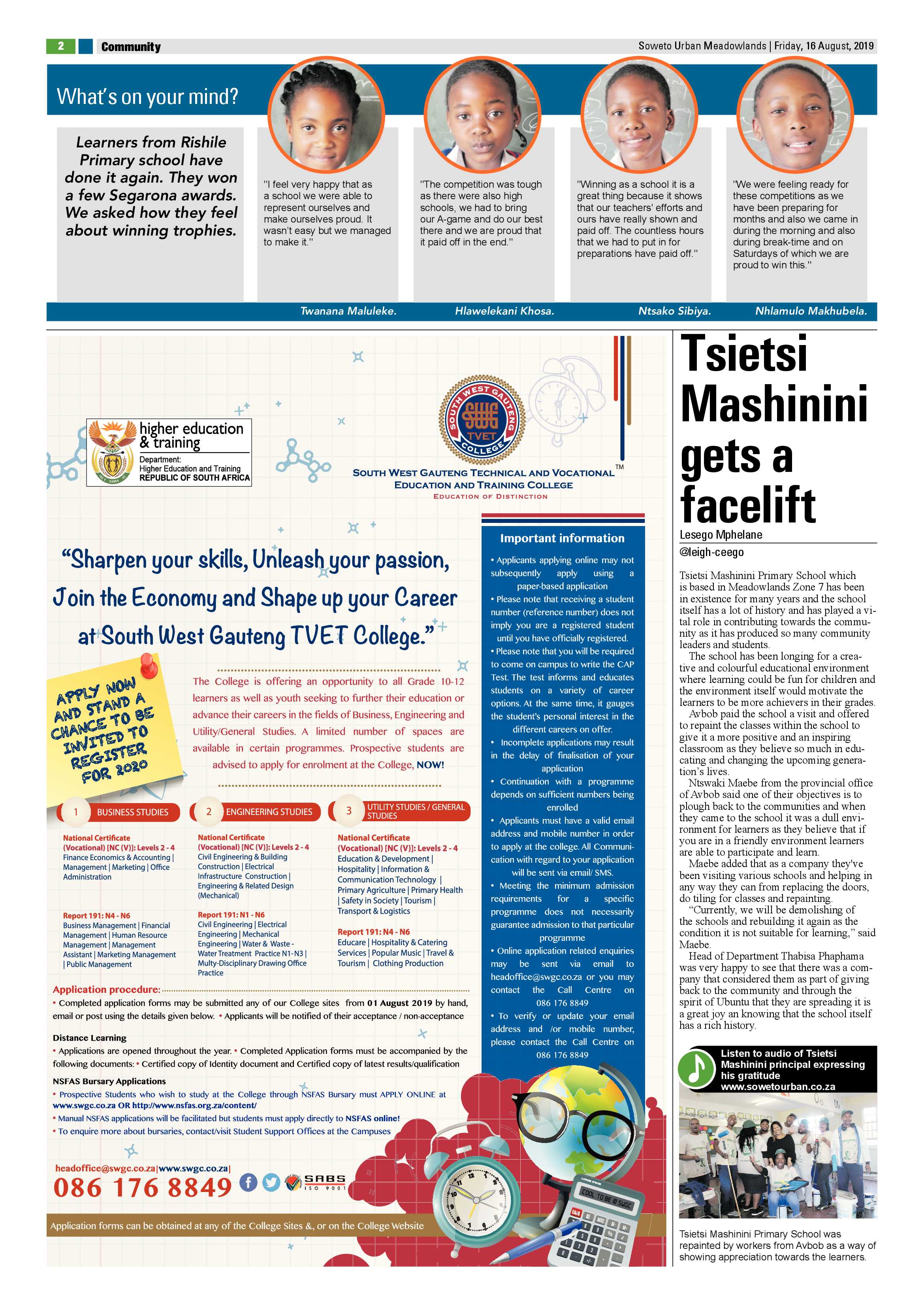 Meadowlands News – August 16, 2019 page 2