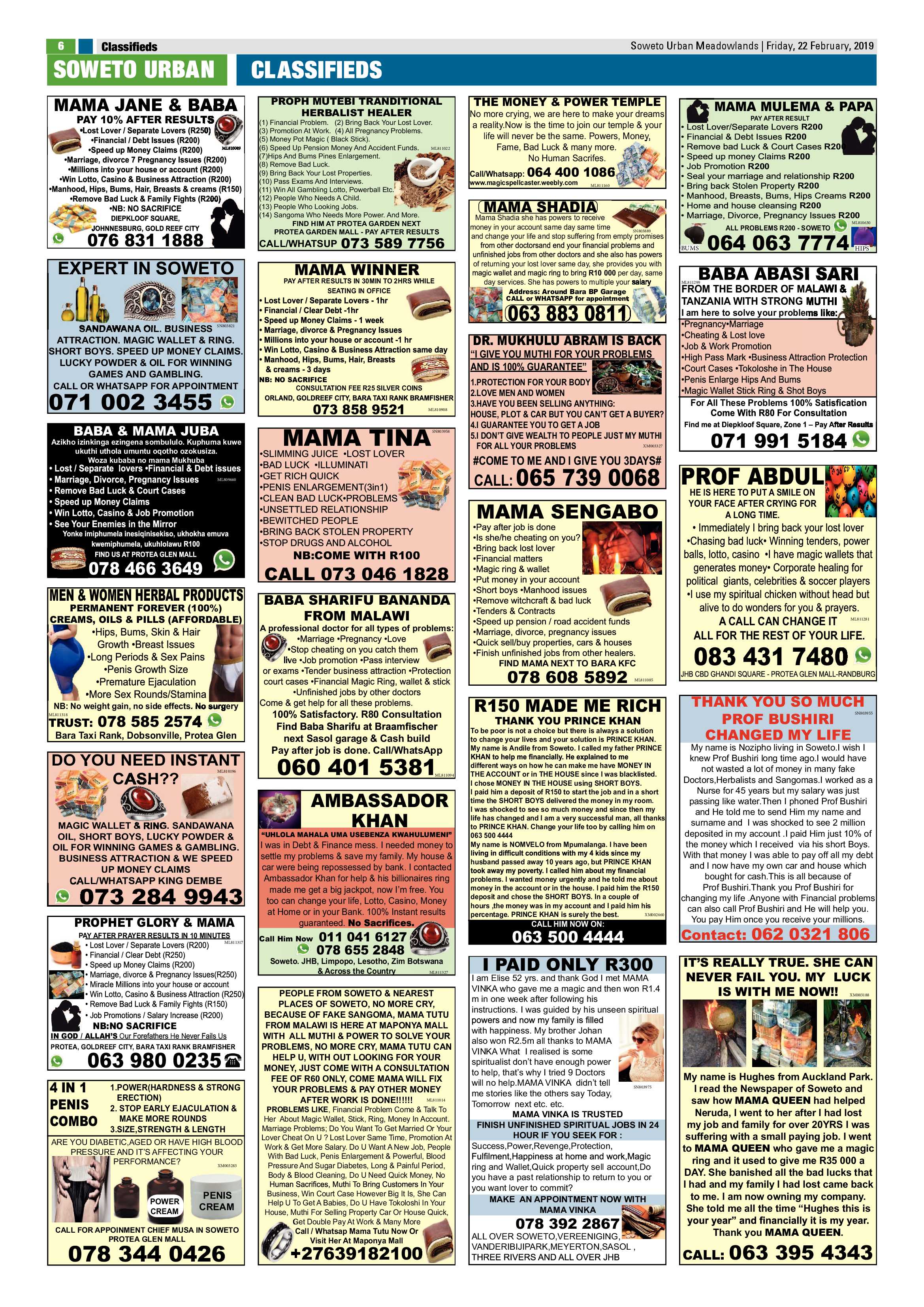 Meadowlands News – February 22, 2019 page 6