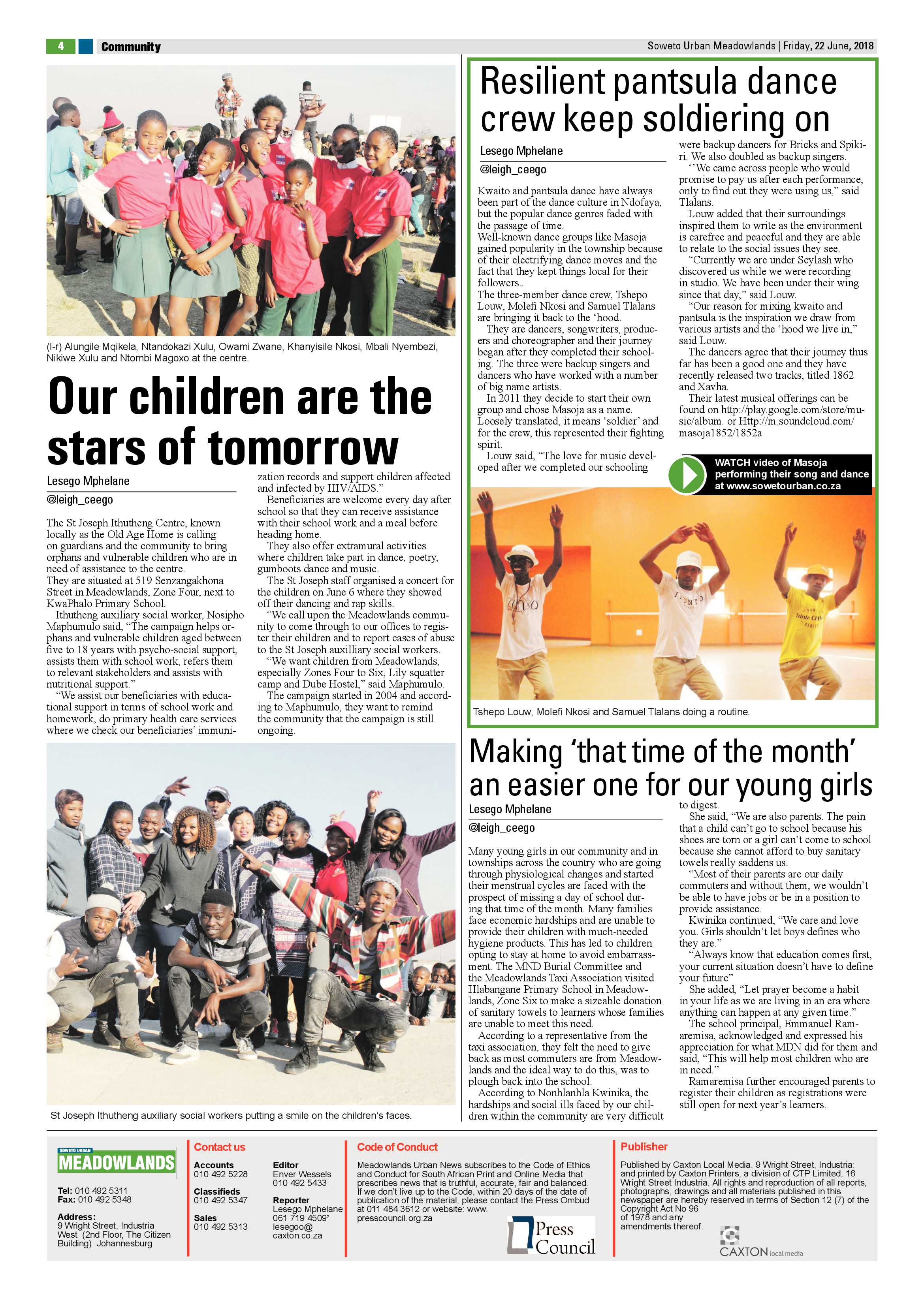 Meadowlands – June 22, 2018 issue page 4