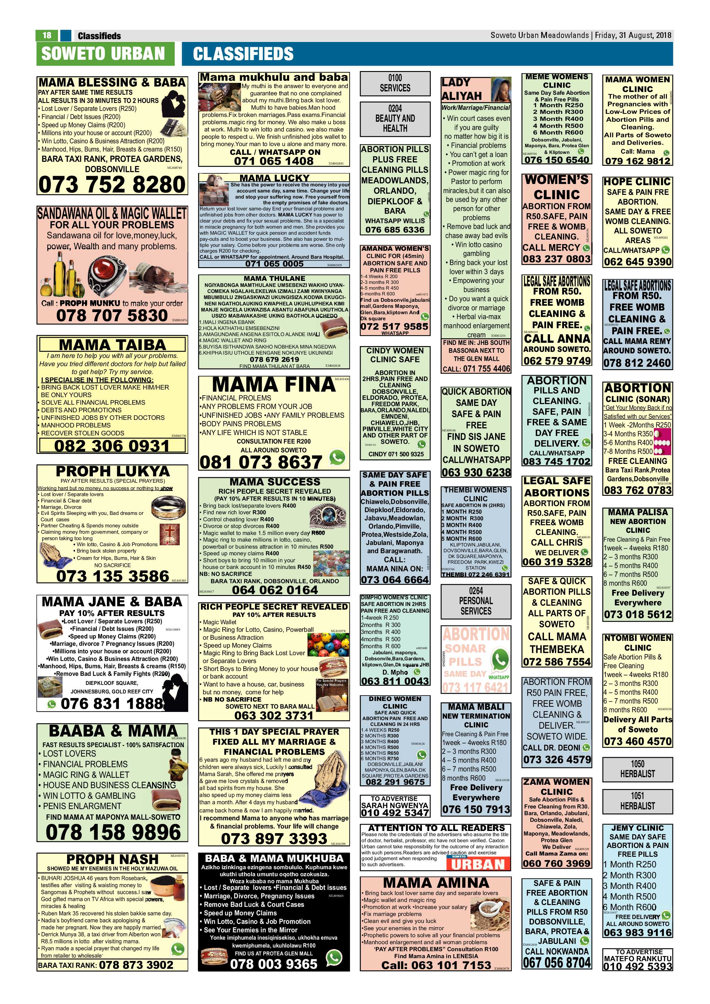 Meadowlands – August 31, 2018 issue page 18