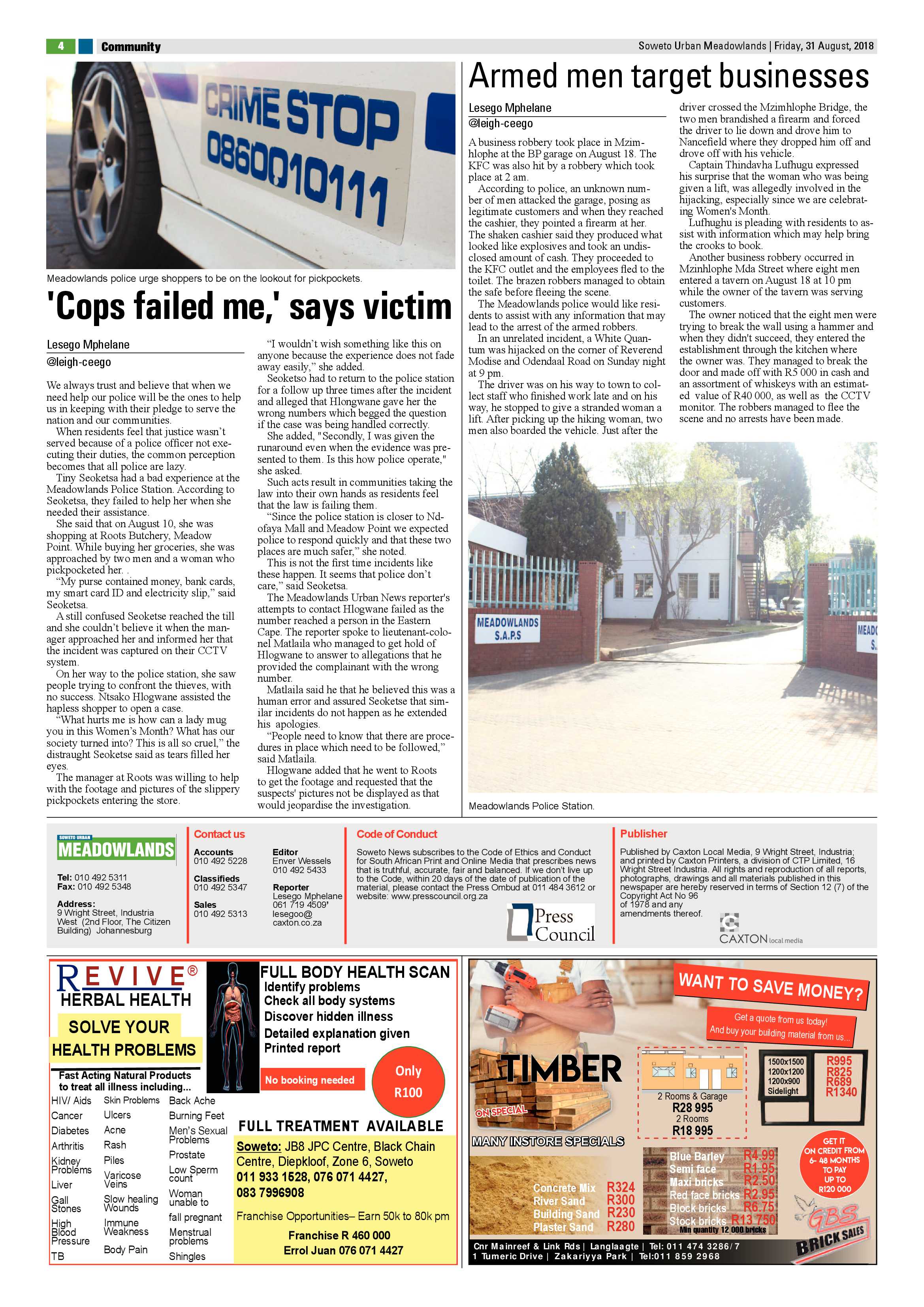 Meadowlands – August 31, 2018 issue page 4