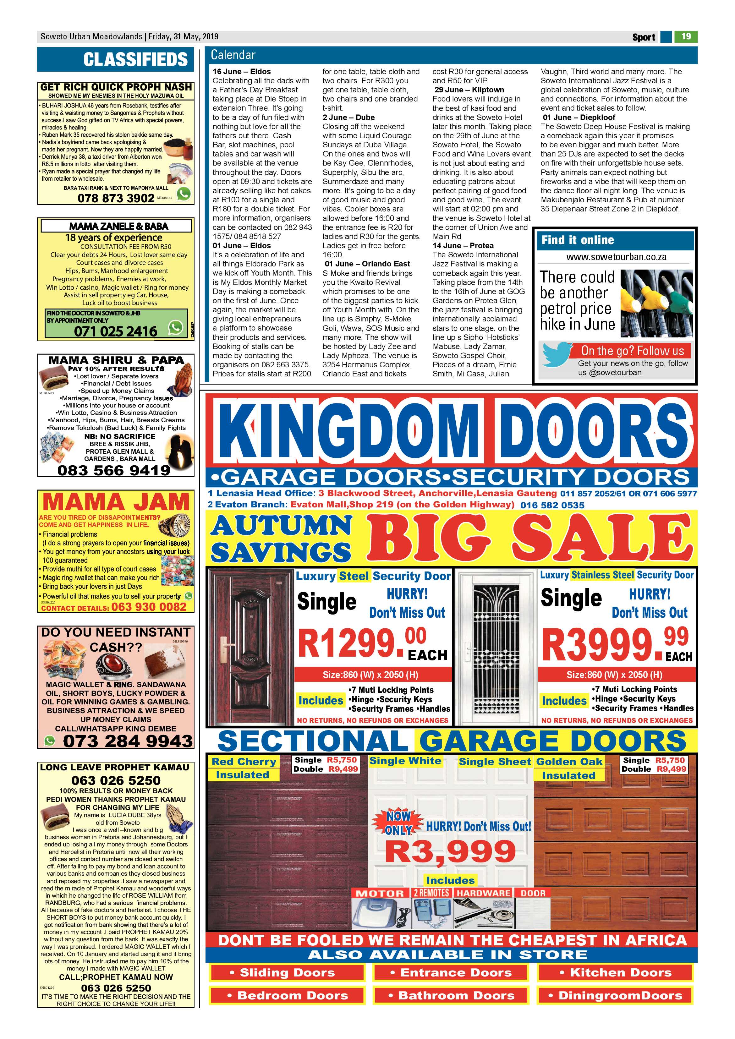 Meadowlands News – May 31, 2019 page 19