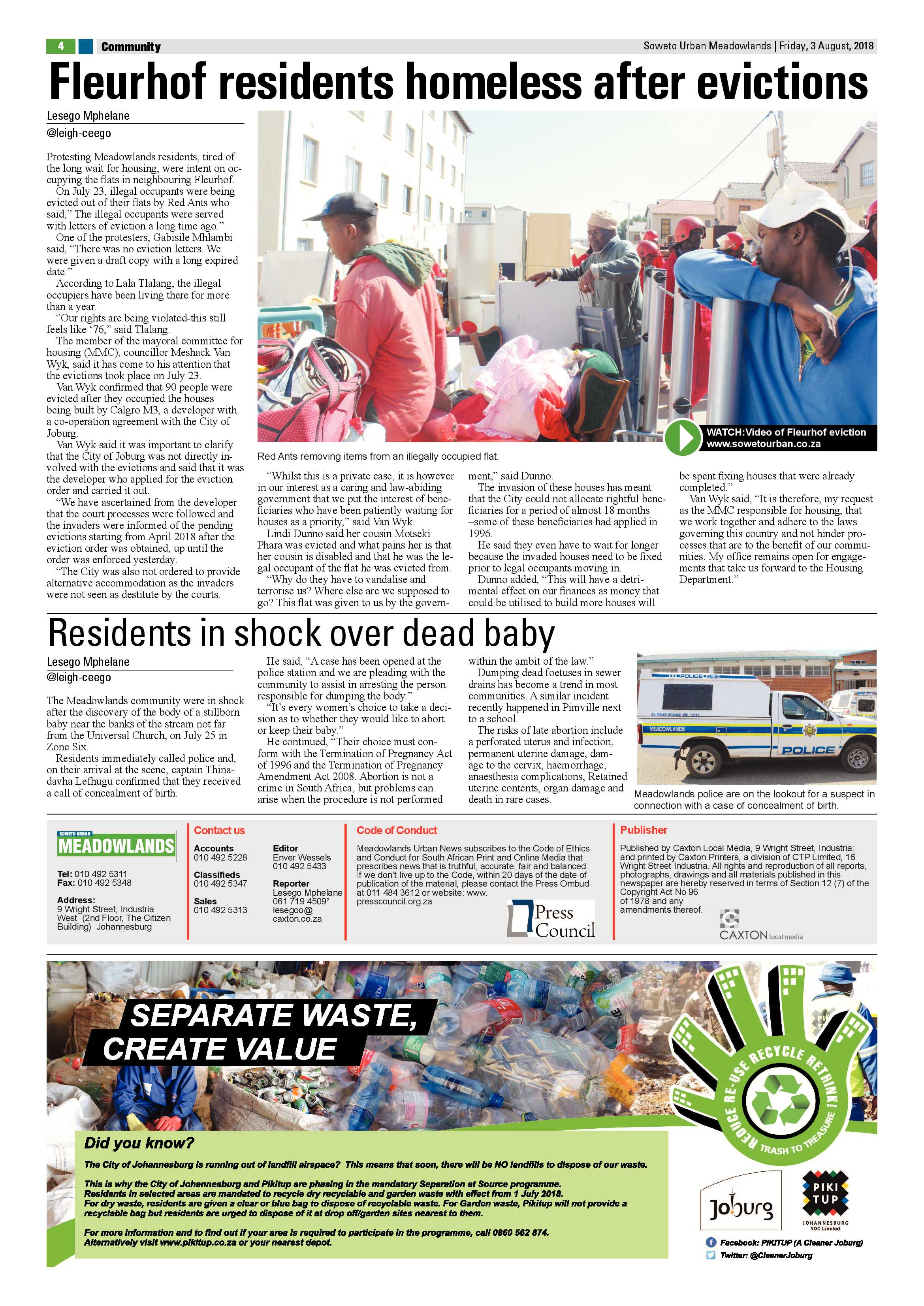 Meadowlands – August 03, 2018 issue page 4