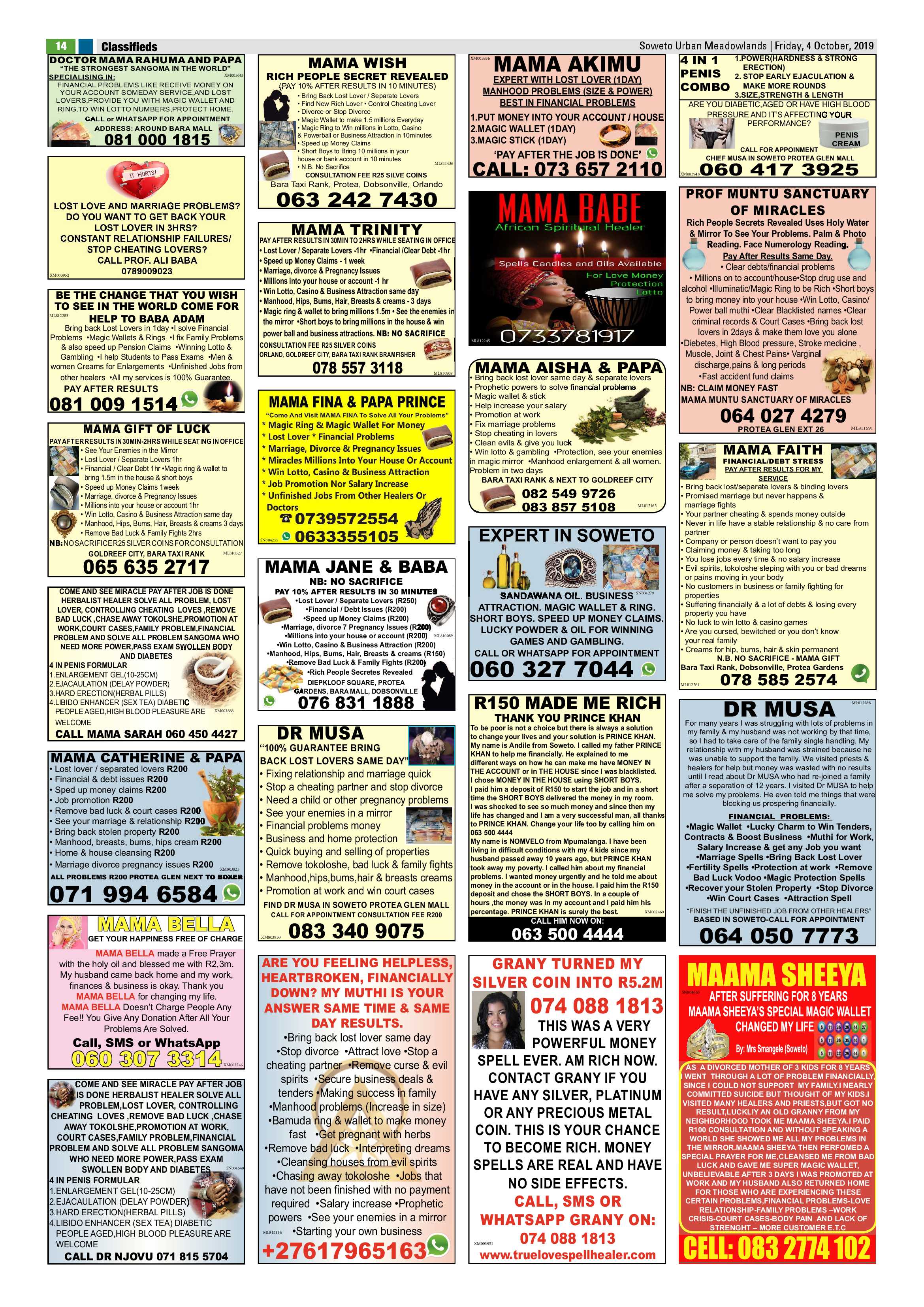 Meadowlands News – October 4, 2019 page 14