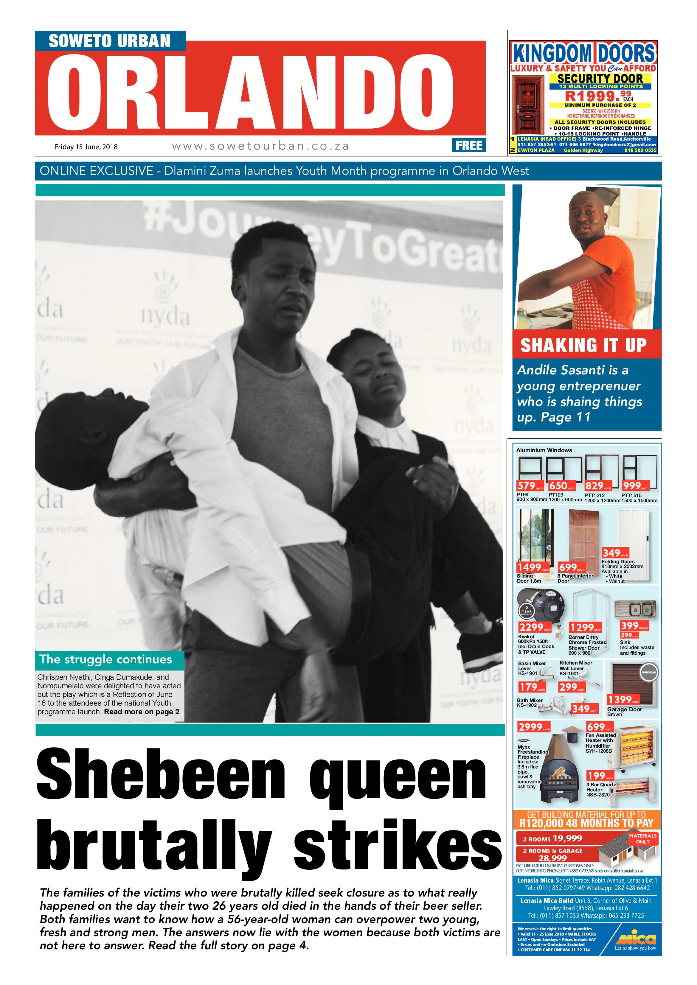 Orlando – June 15, 2018 issue page 1