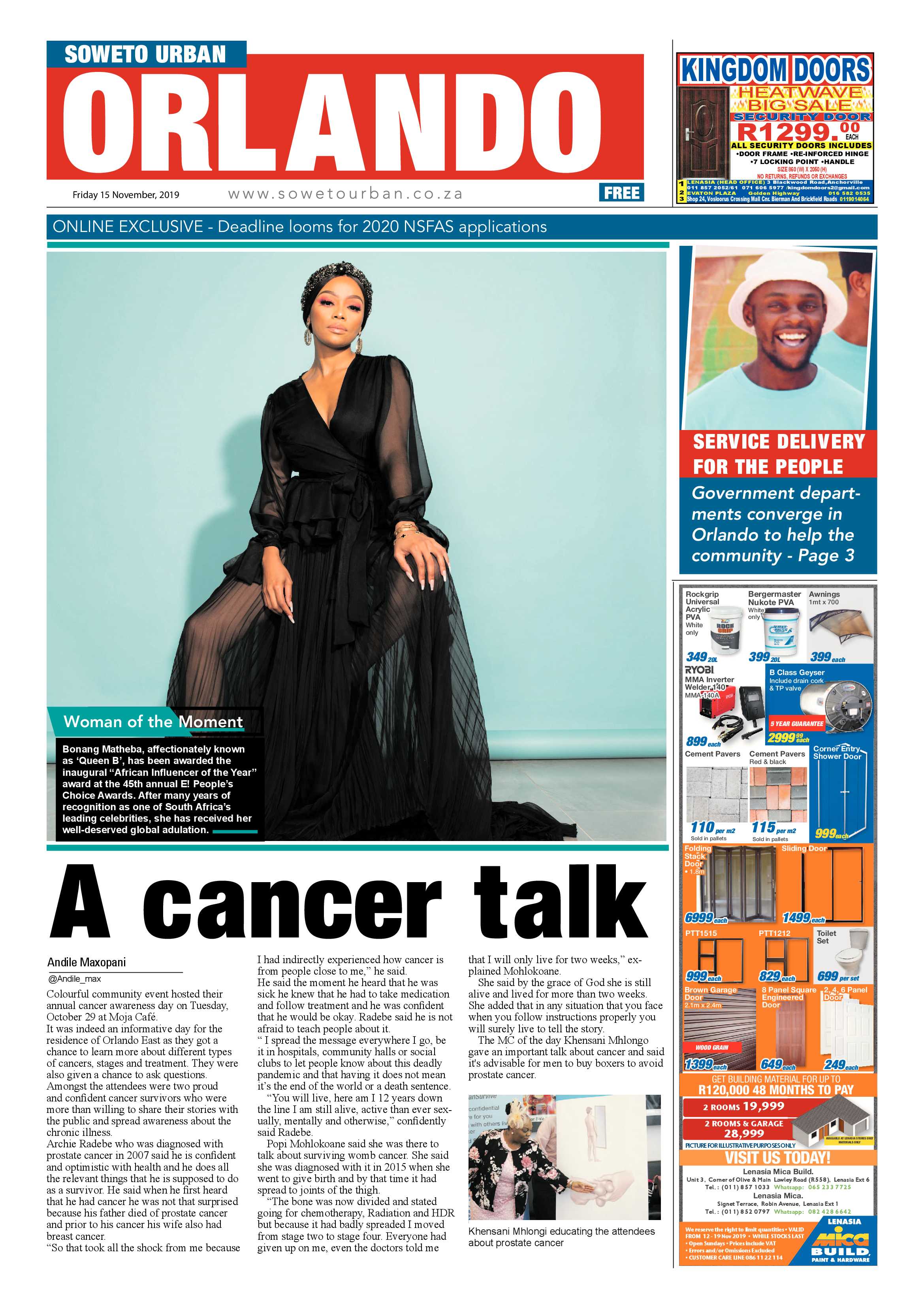 Orlando News – November 15, 2019 page 1