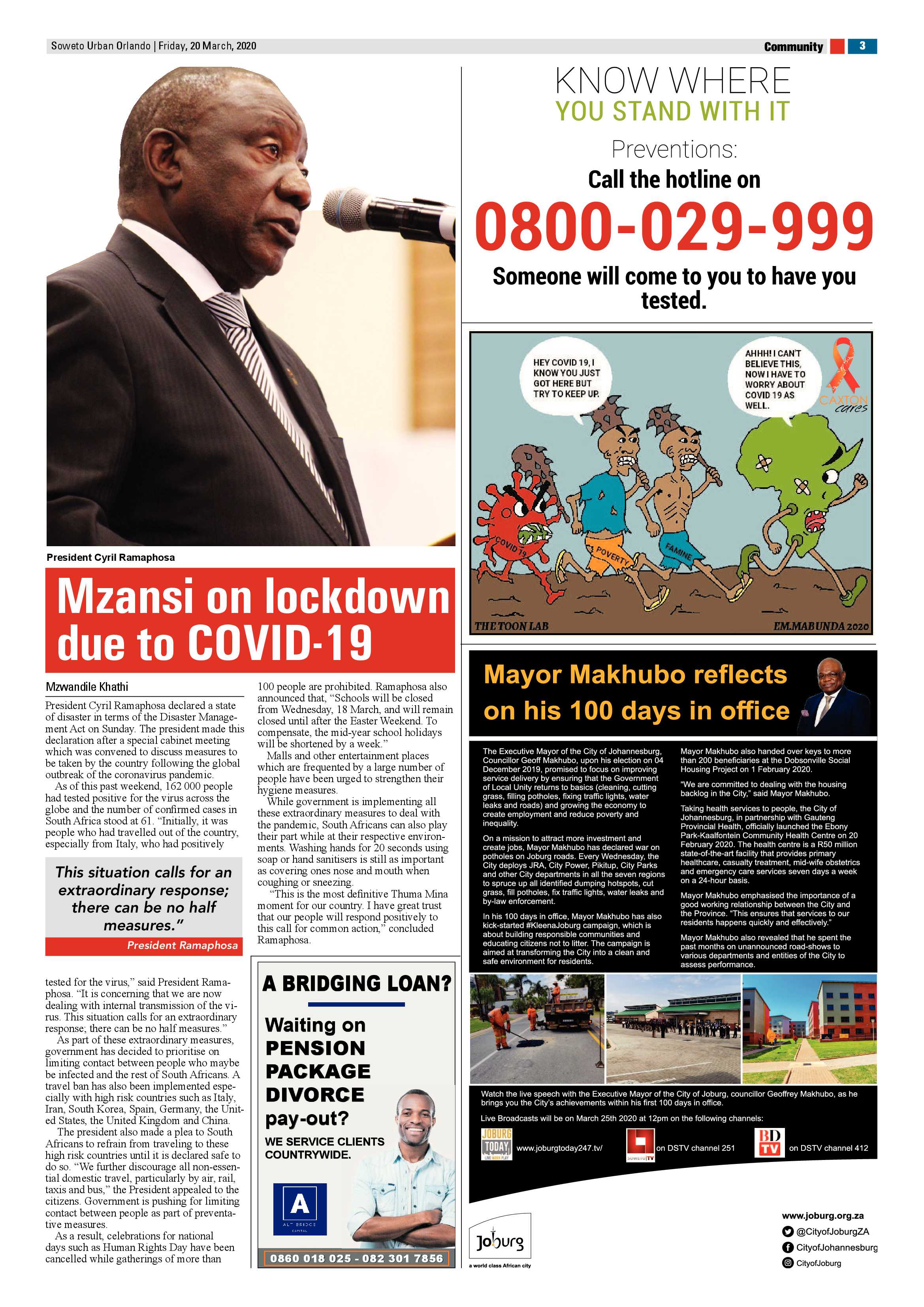 Orlando March 20, 2020 page 3