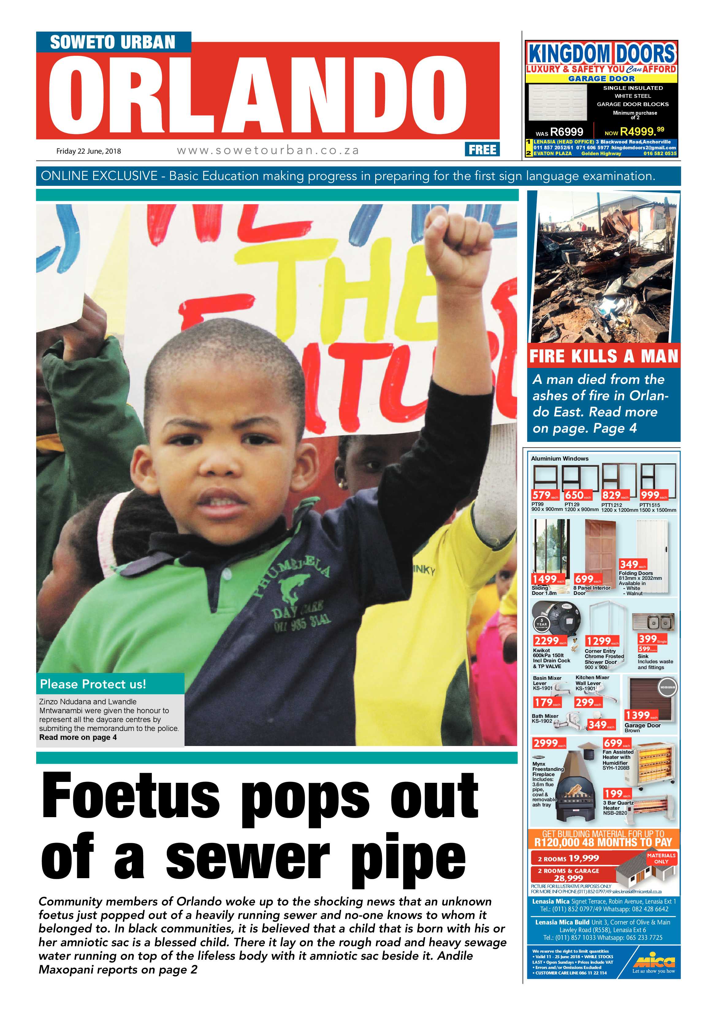 Orlando – June 22, 2018 issue page 1