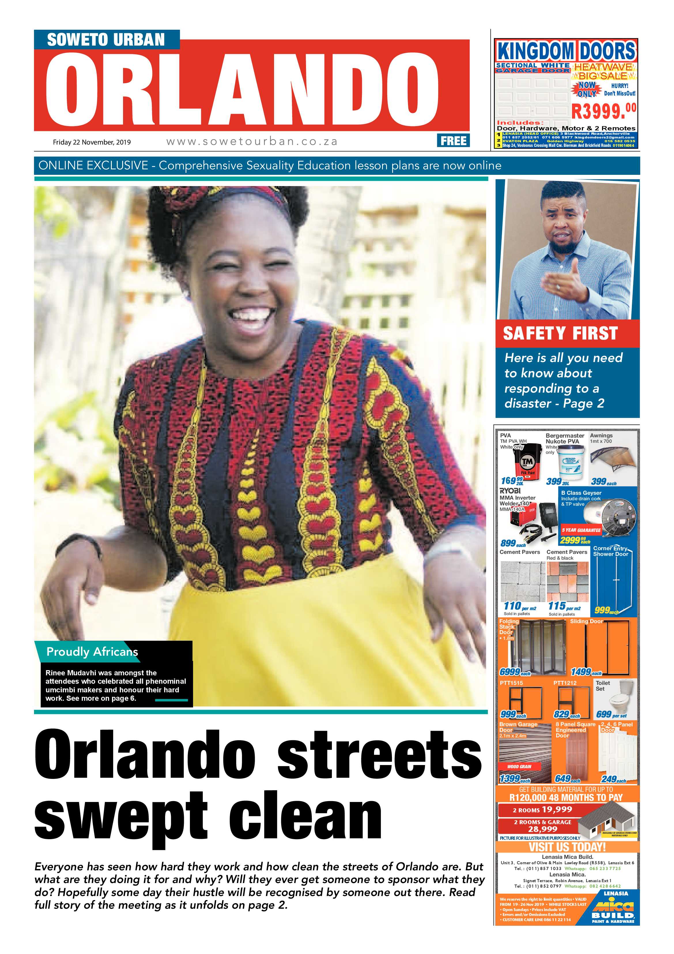 Orlando News – November 22, 2019 page 1