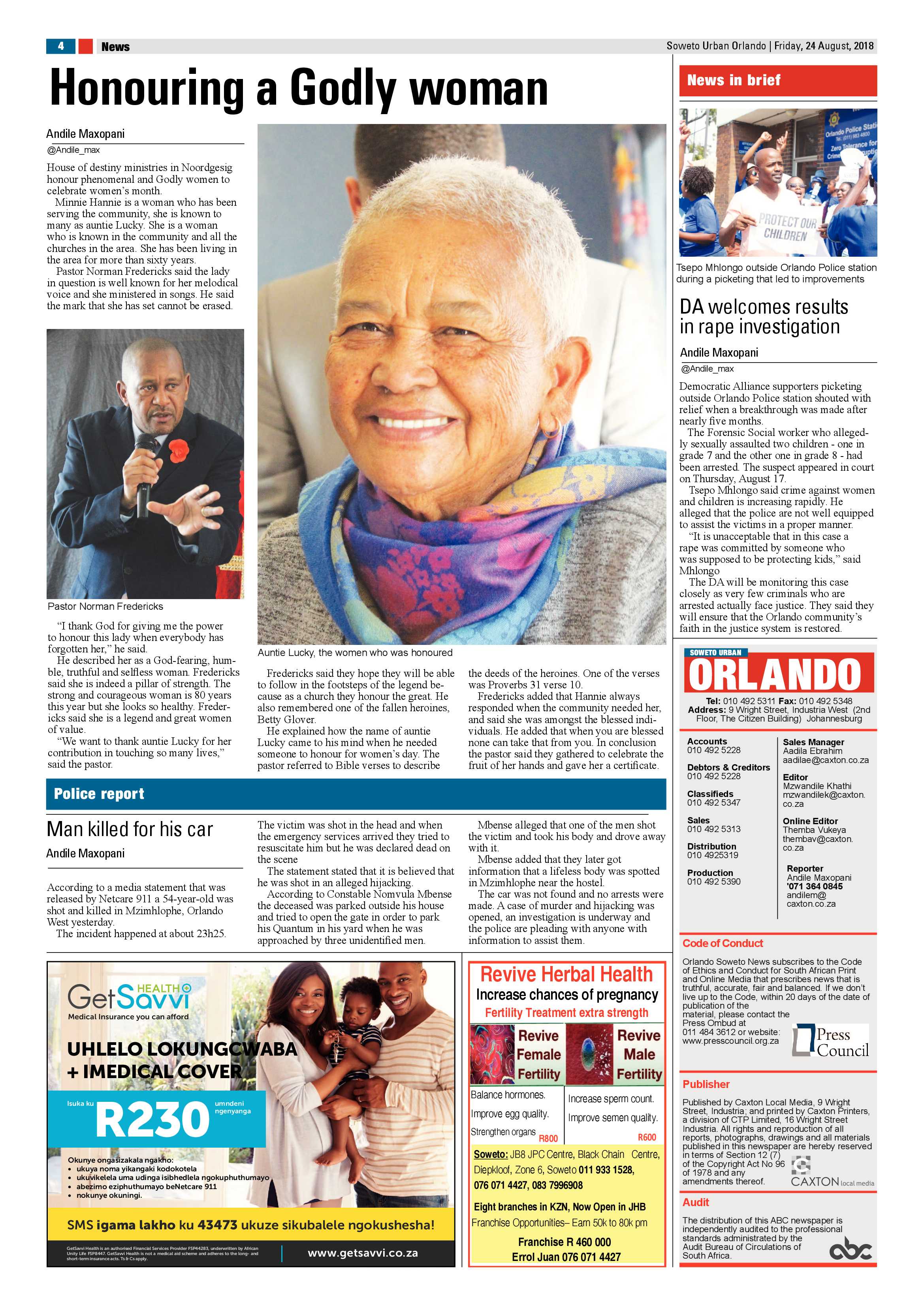 Orlando – August 24, 2018 issue page 4