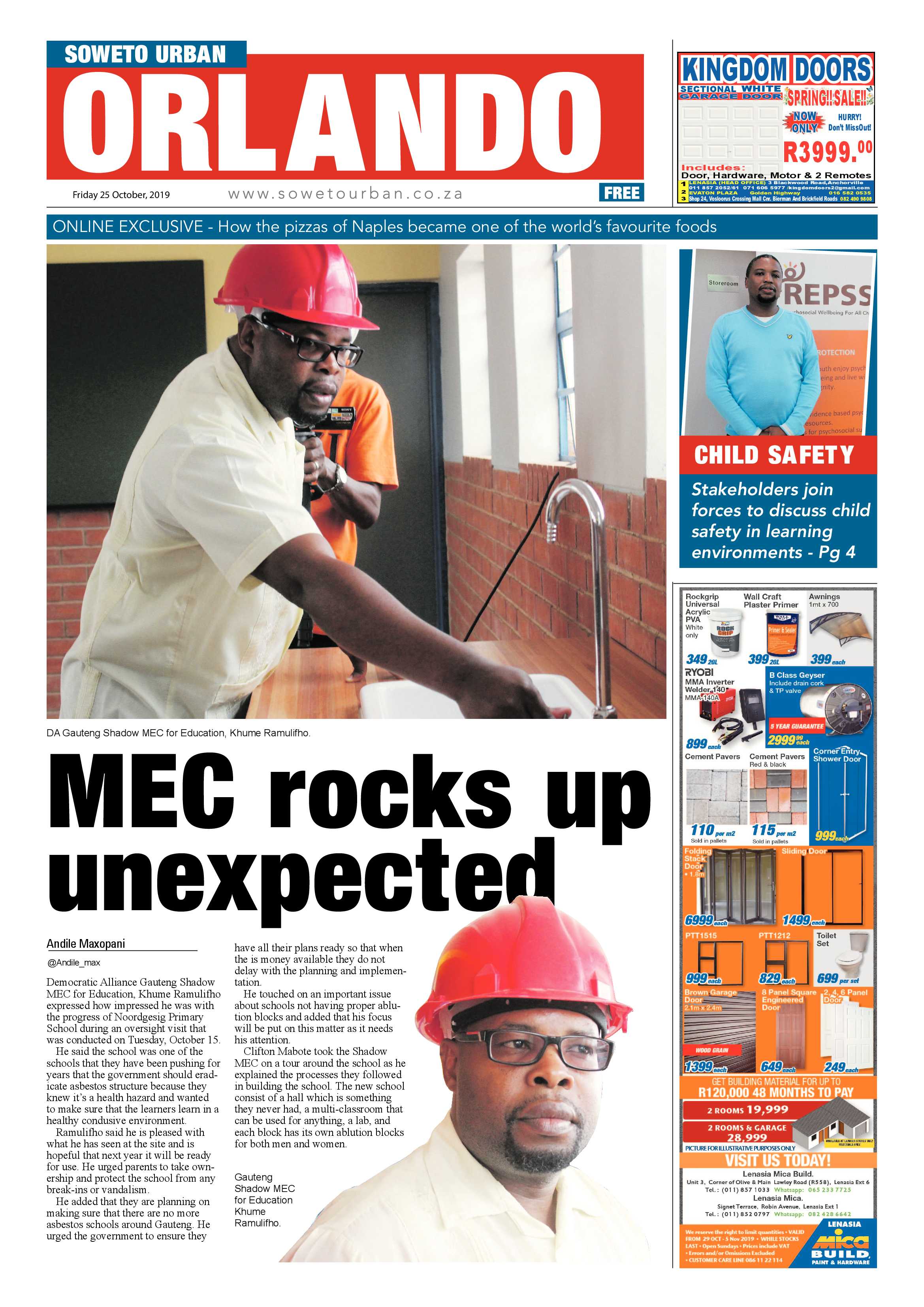 Orlando News – October 25, 2019 page 1