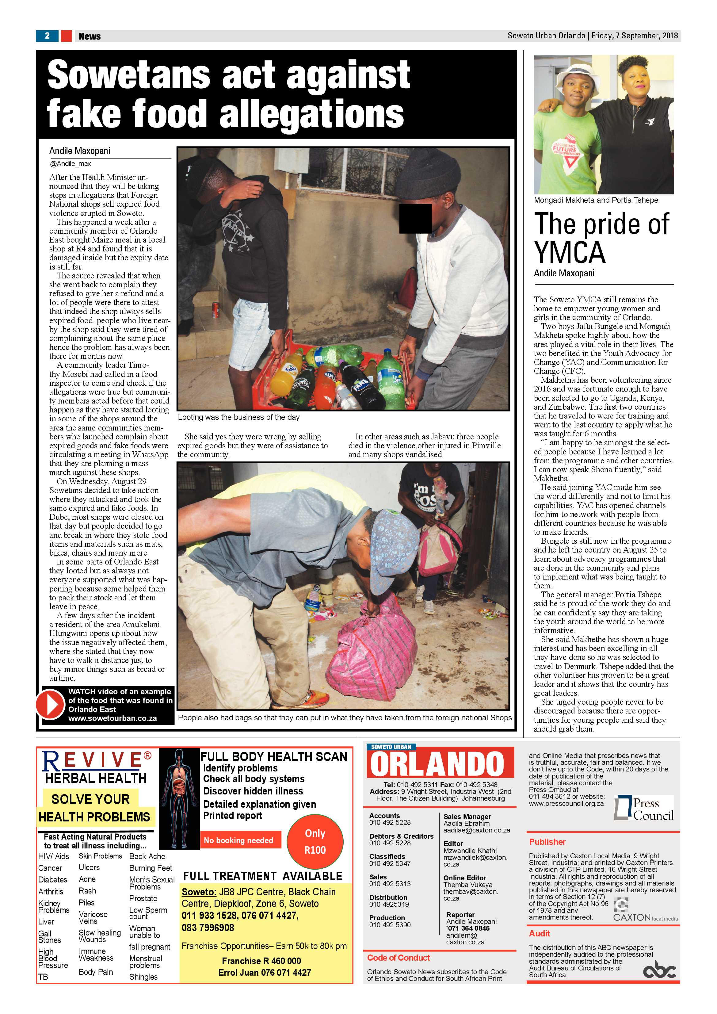 Orlando – September 7, 2018 issue page 2