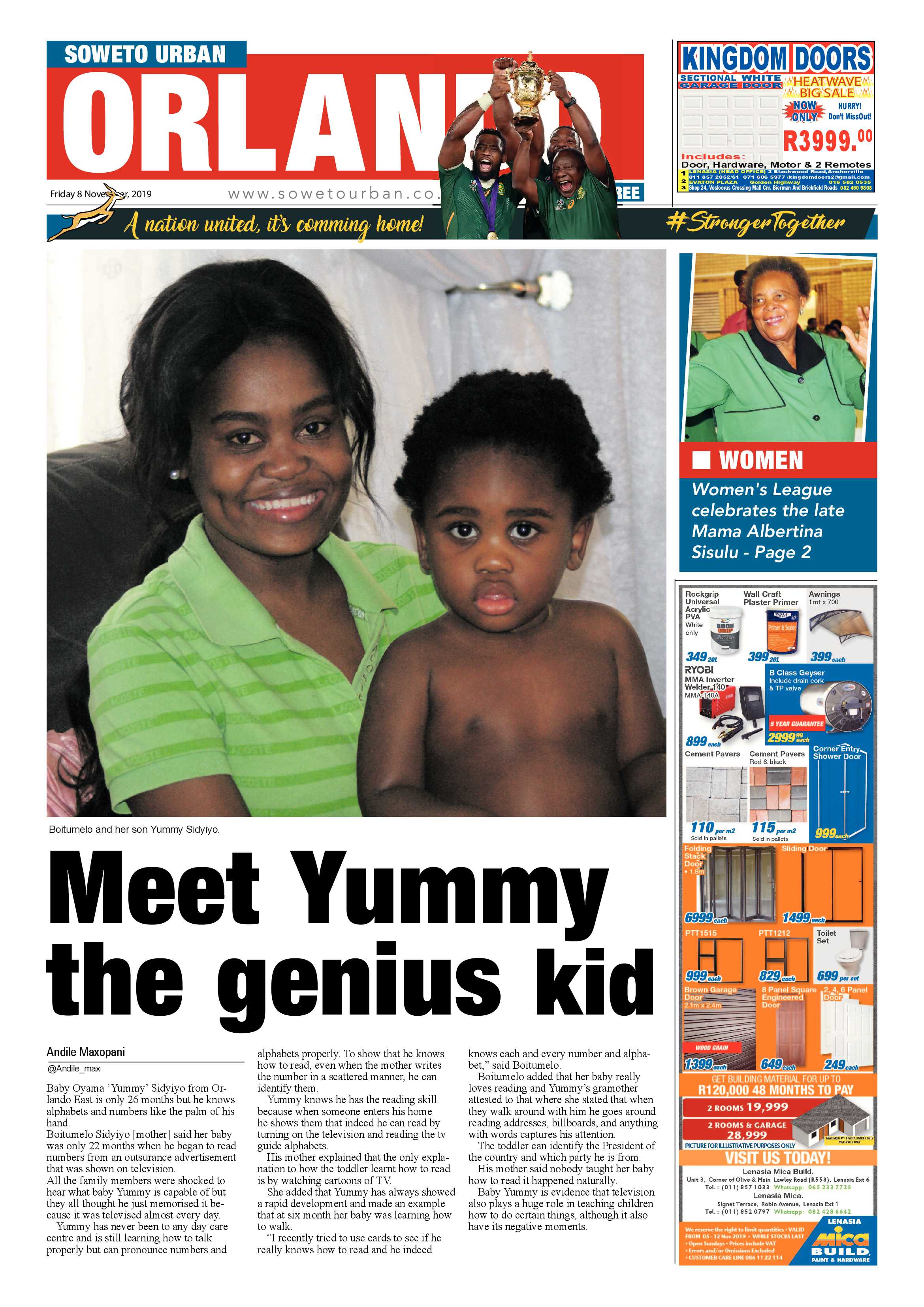 Orlando News – November 08, 2019 page 1