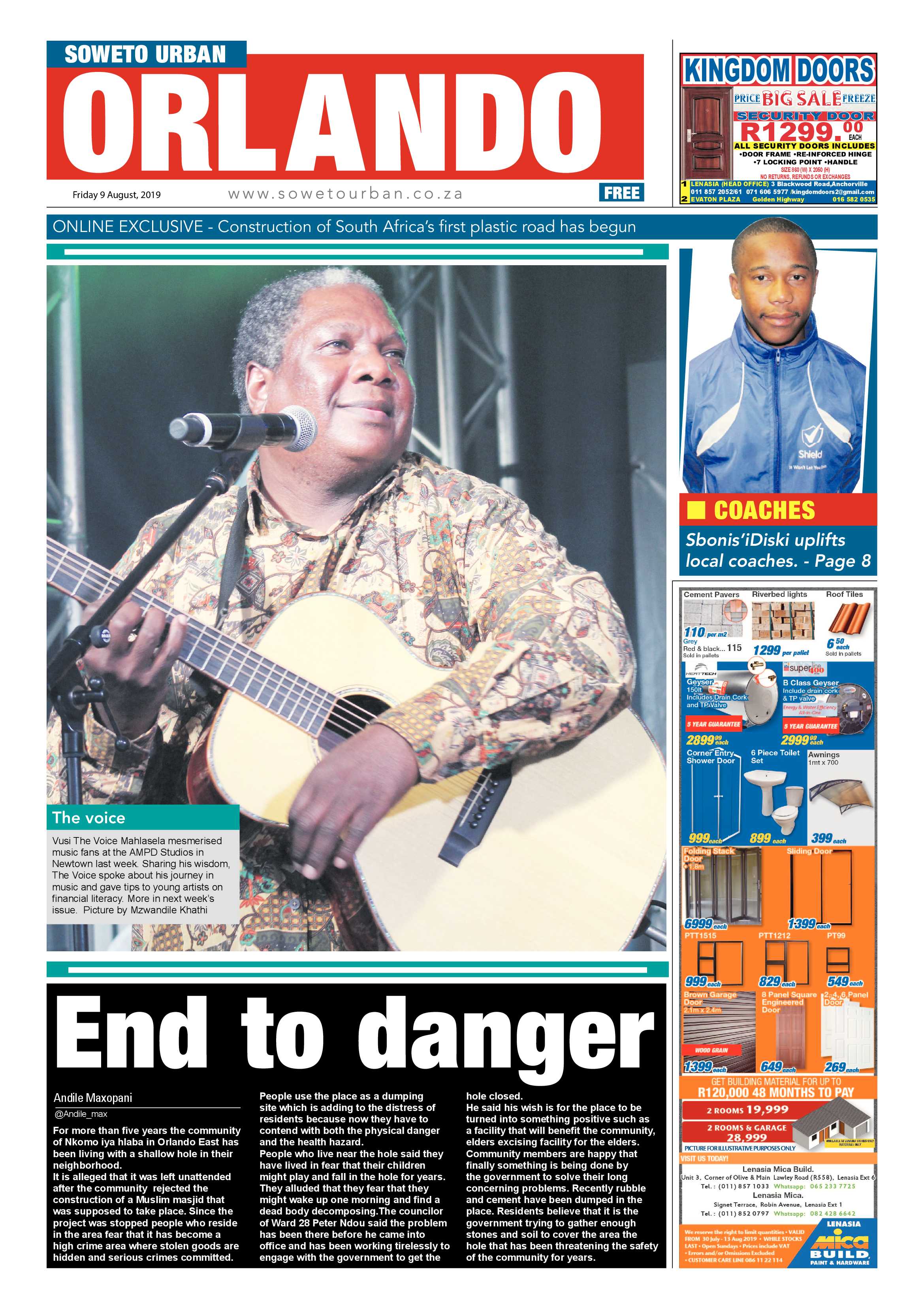 Orlando News – August 9, 2019 page 1