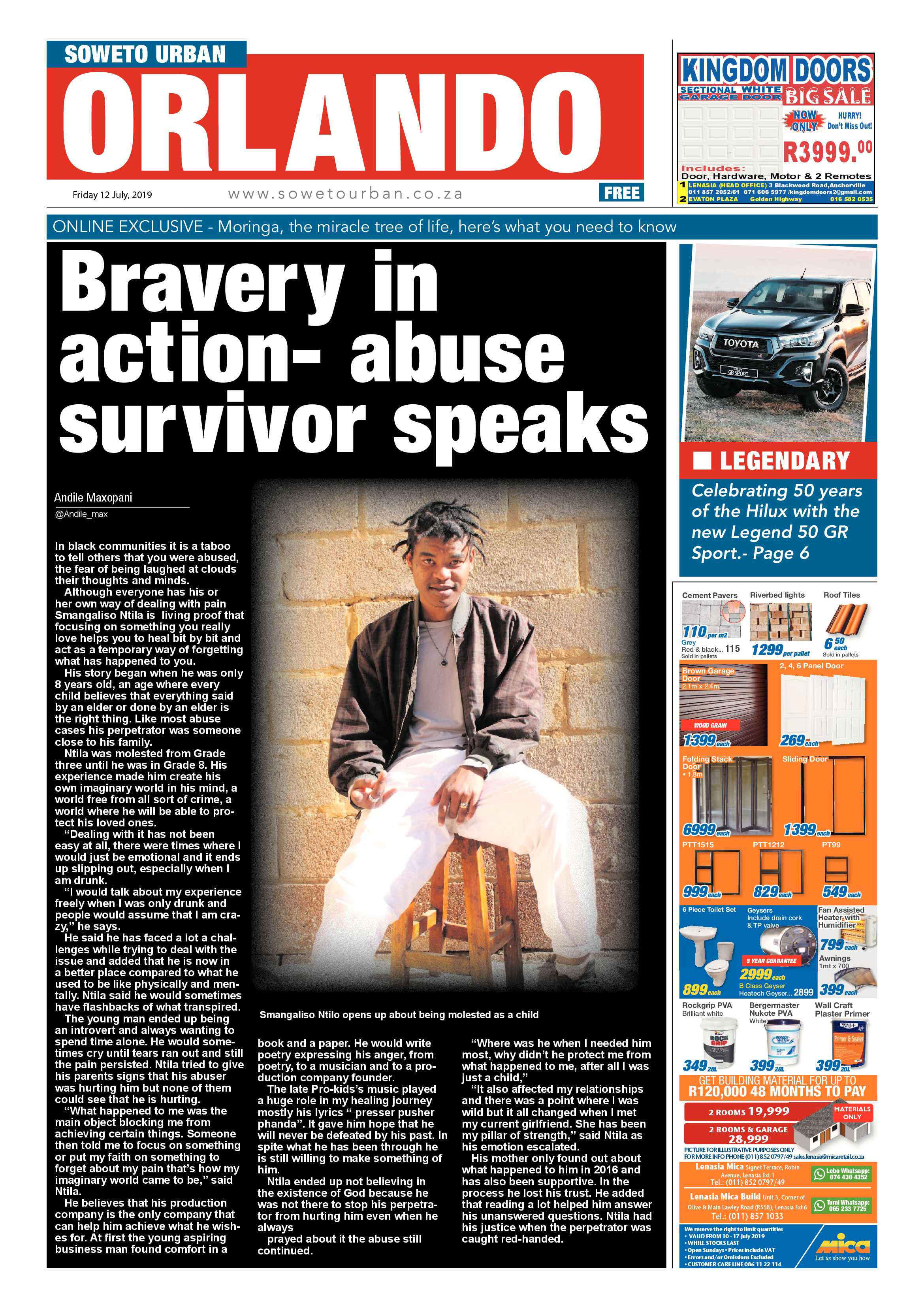 Orlando News – July 12, 2019 page 1