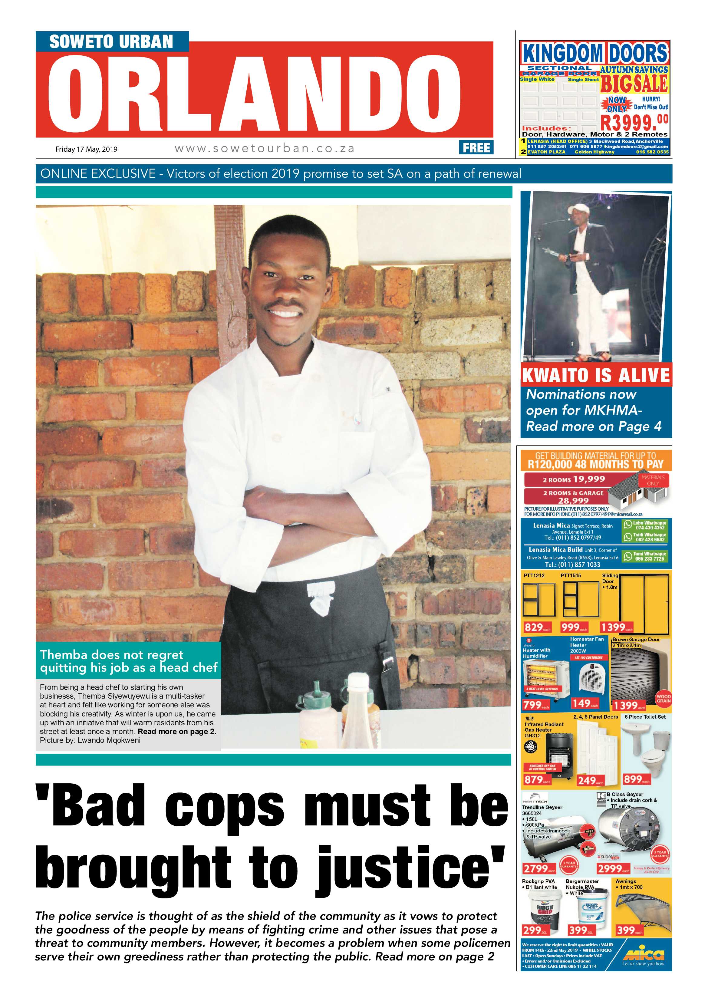 Orlando News – May 17, 2019 page 1