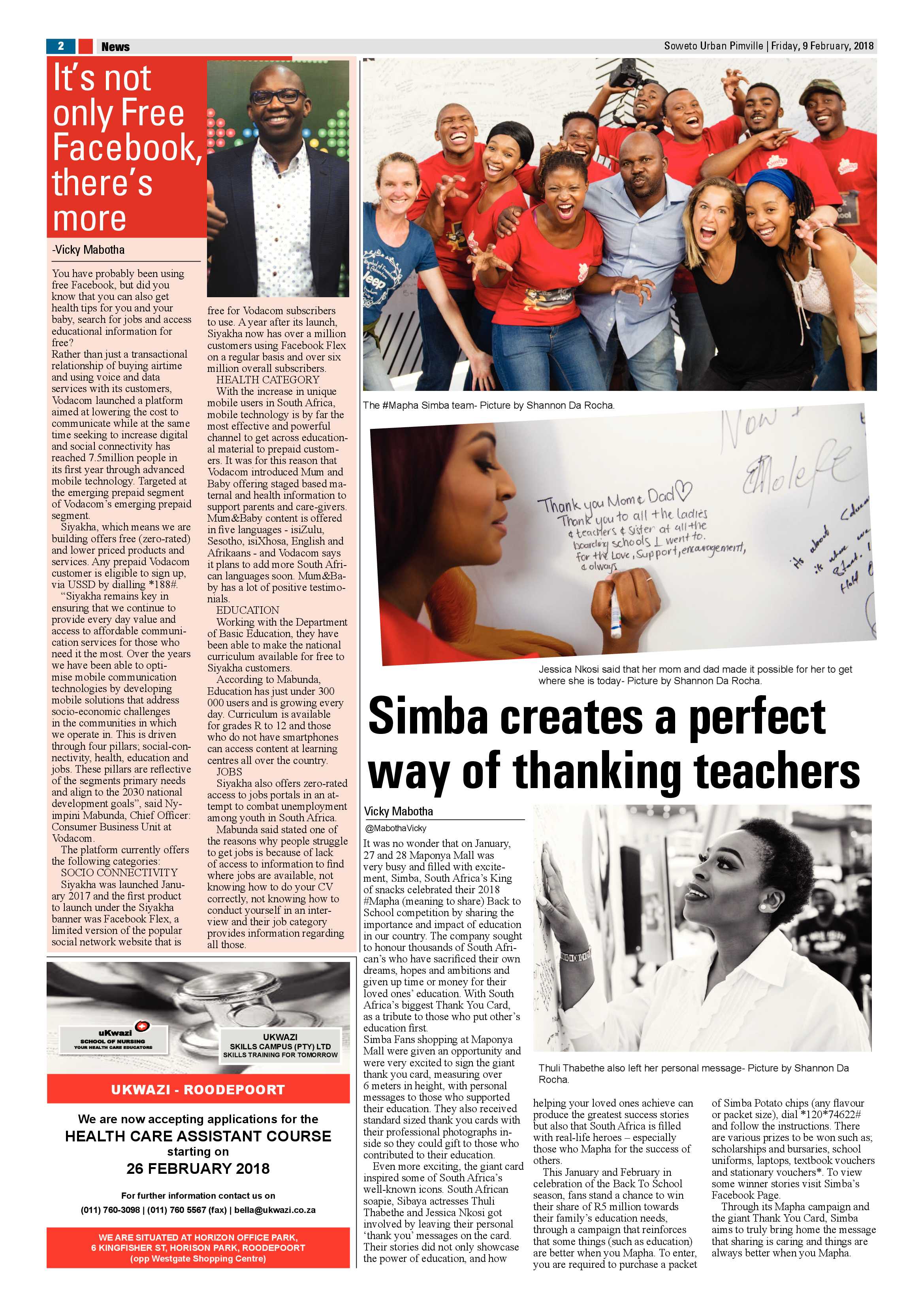 Pimville – Feb 9, 2018 issue page 2