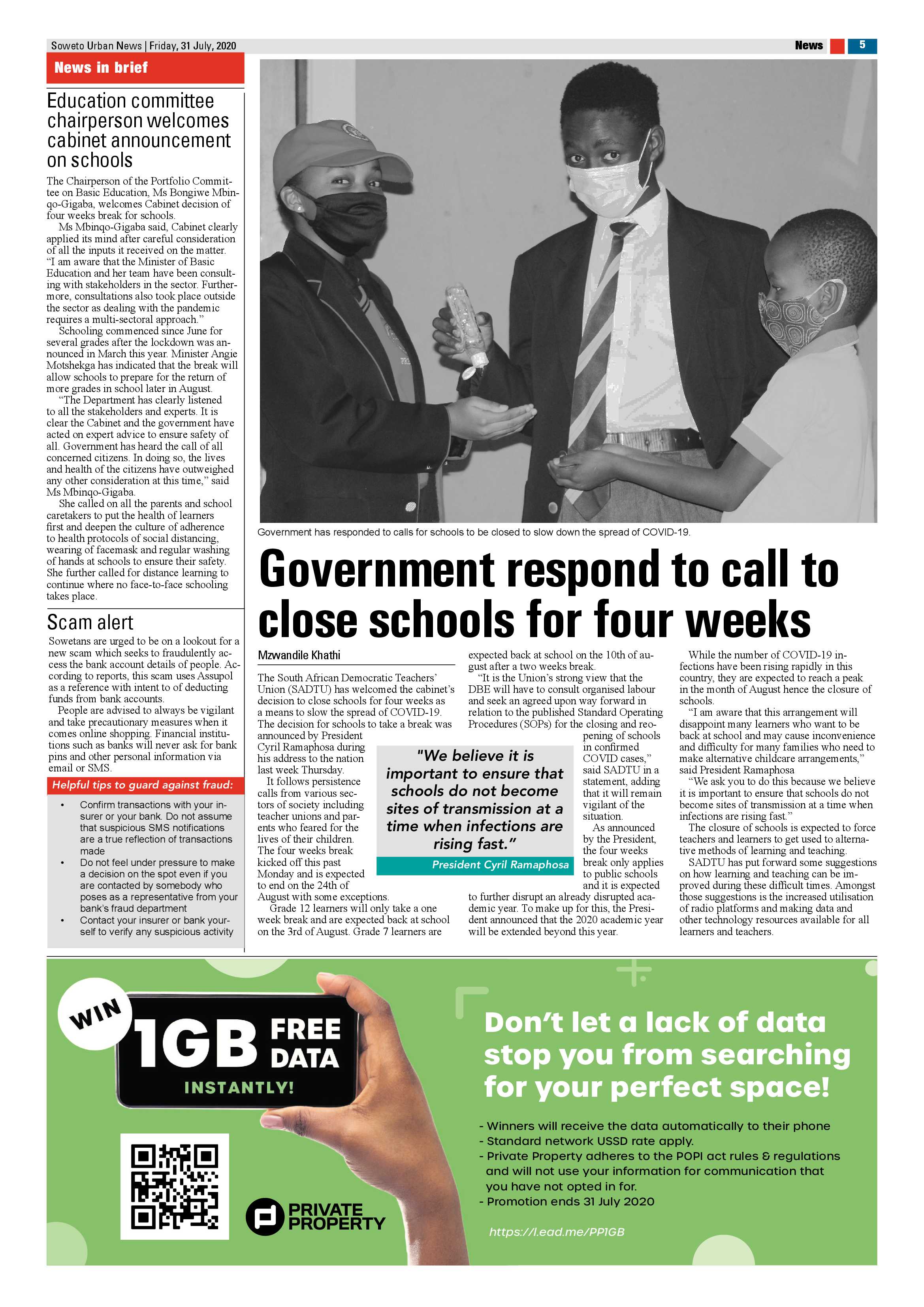 Pimville,  August 7, 2020 page 5
