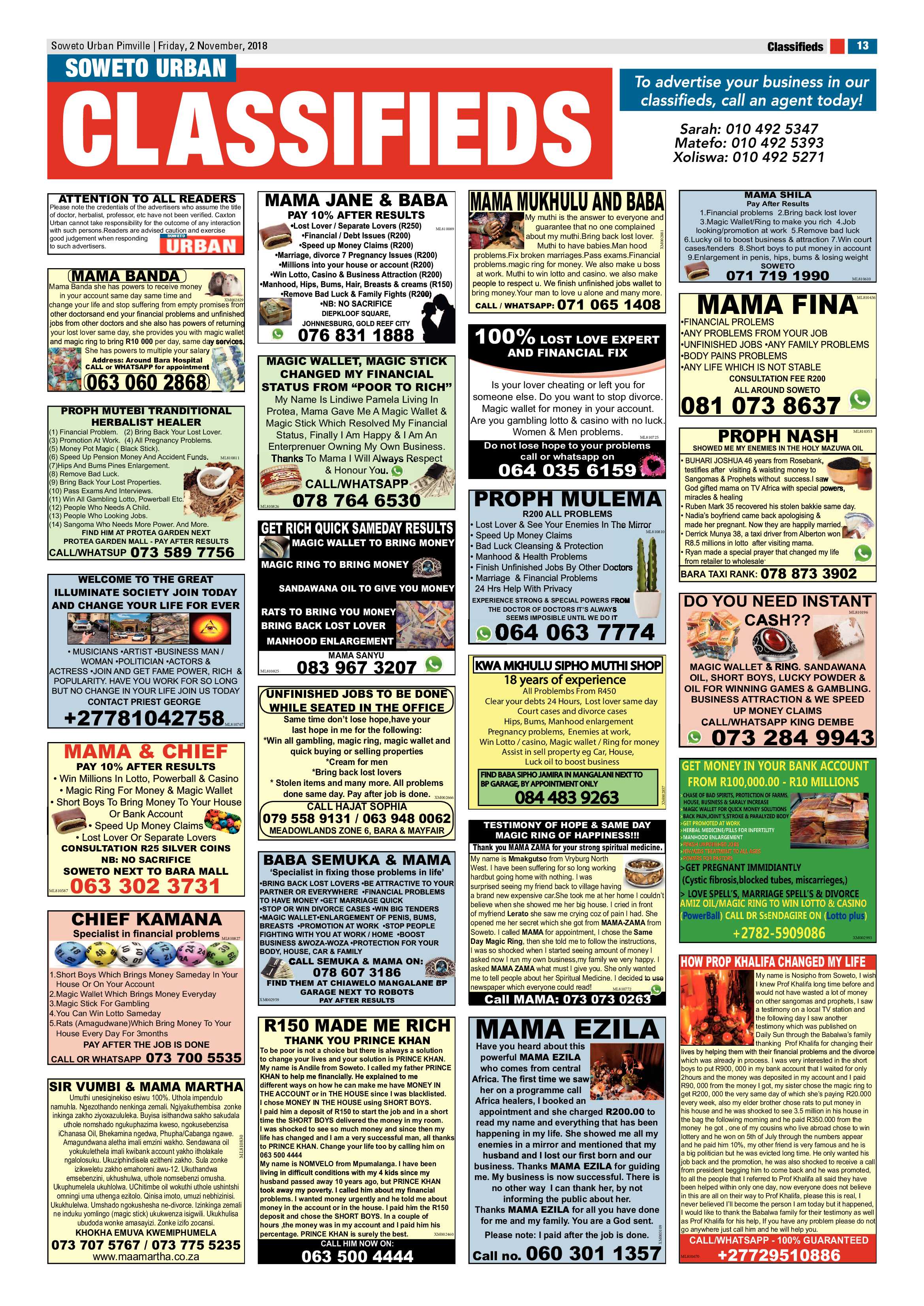 Pimville – November 2, 2018 issue page 13