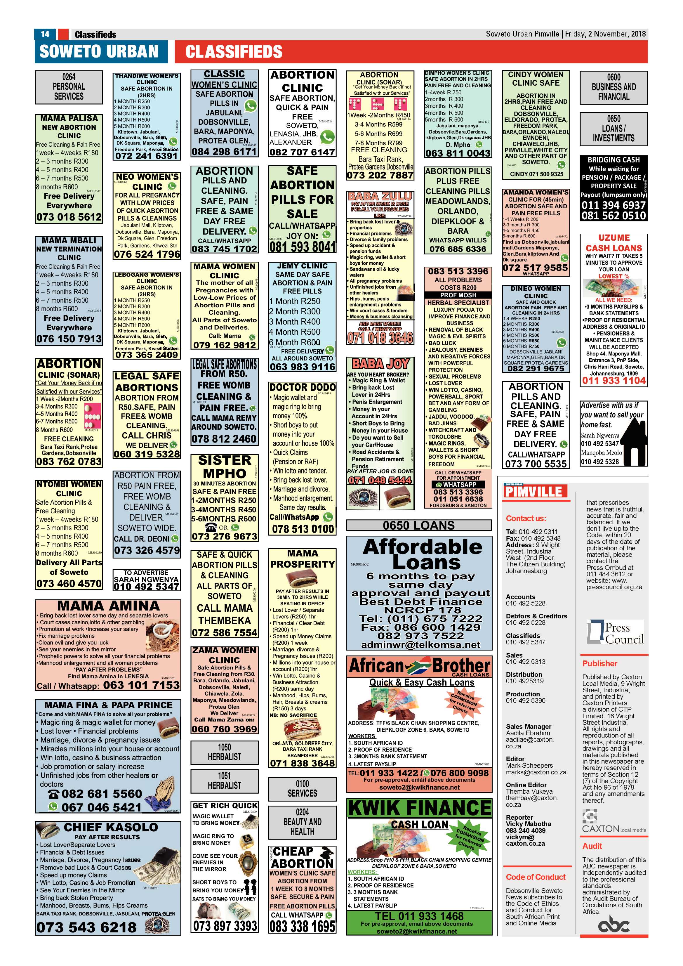 Pimville – November 2, 2018 issue page 14