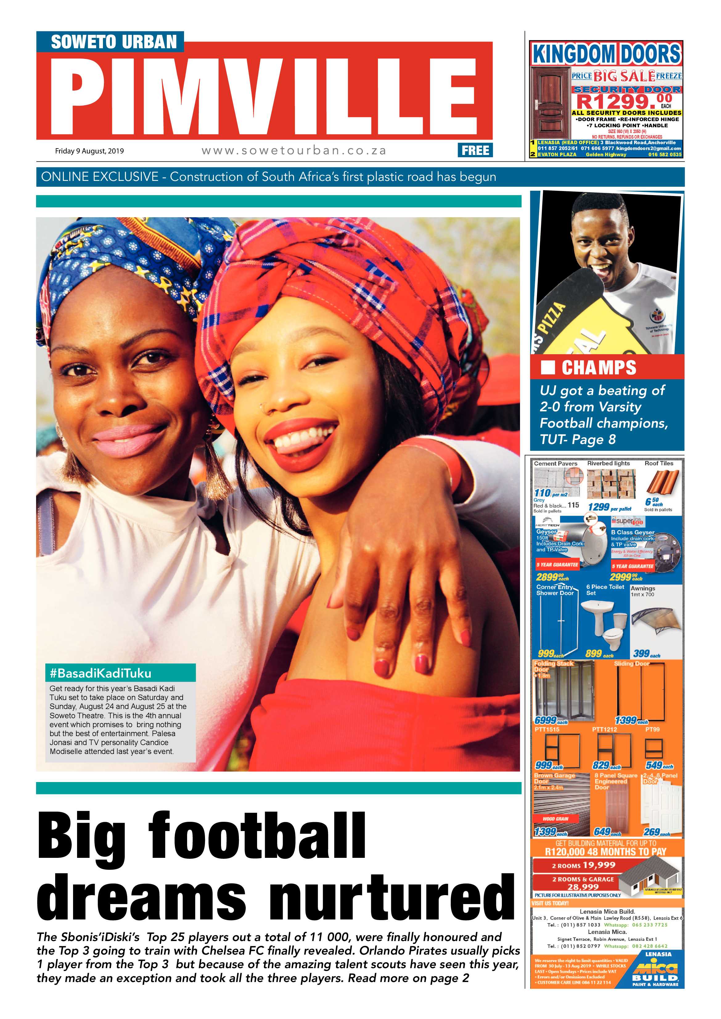 Pimville News – August 9, 2019 page 1