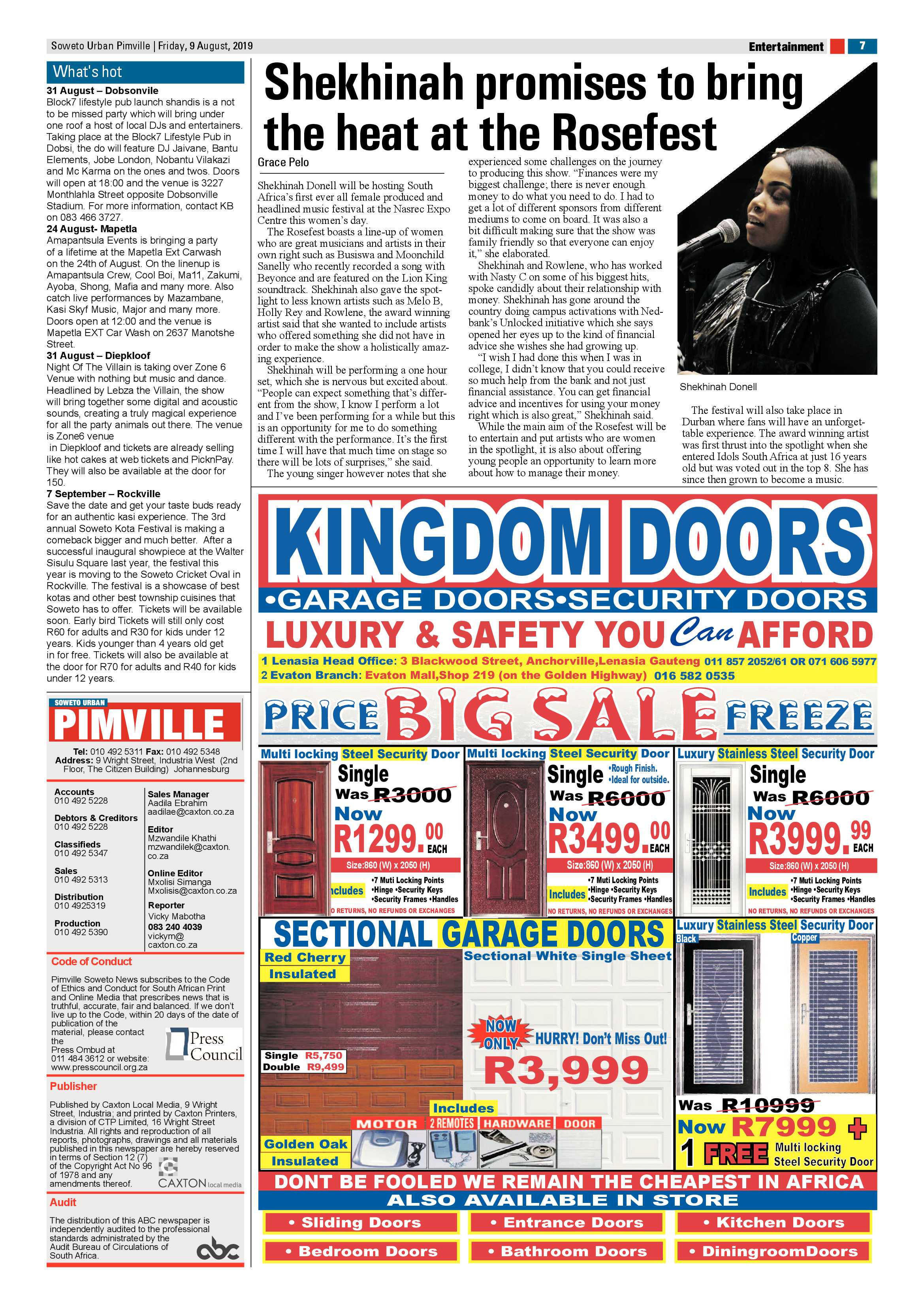 Pimville News – August 9, 2019 page 7
