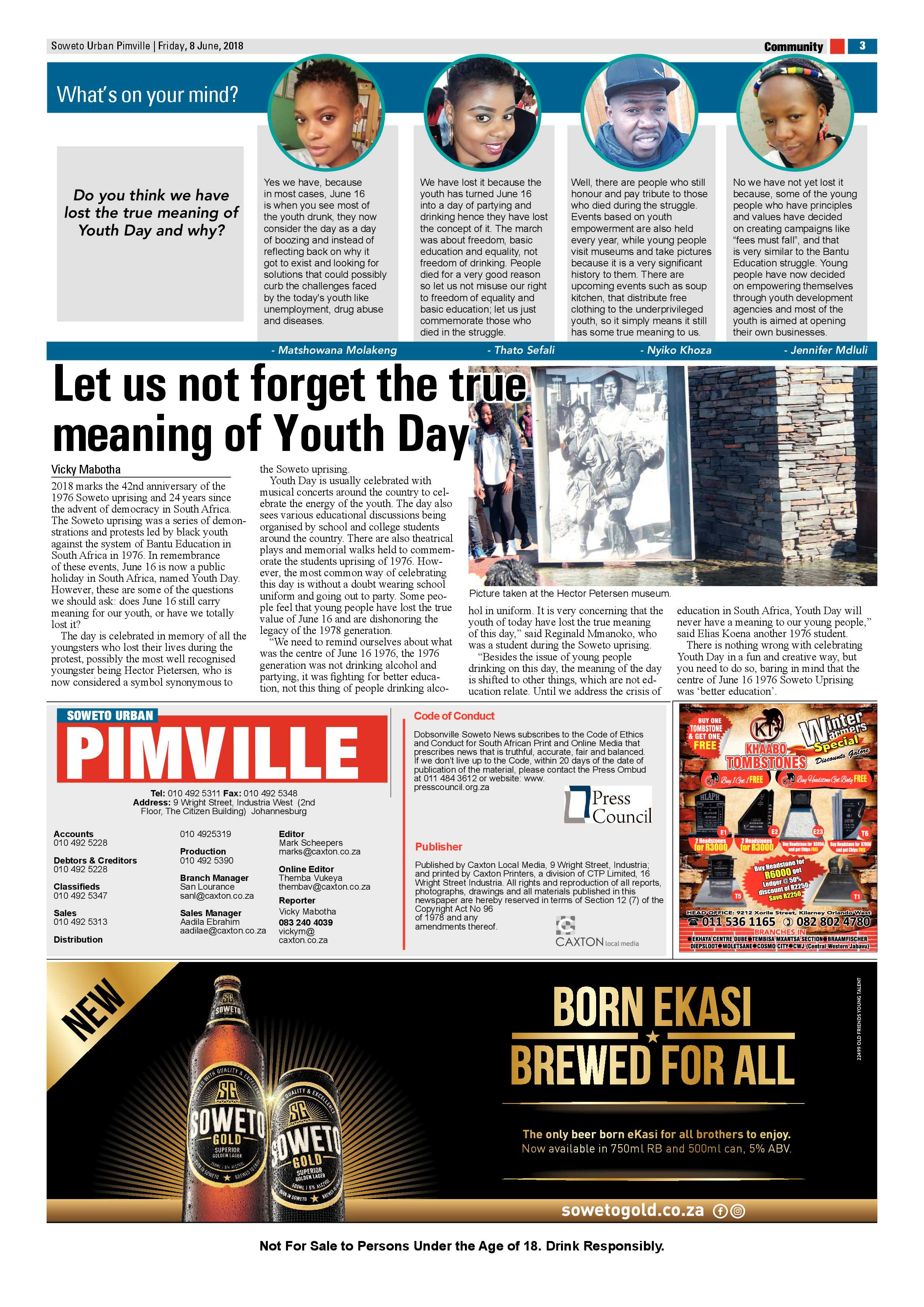 Pimville – June 8, 2018 issue page 3