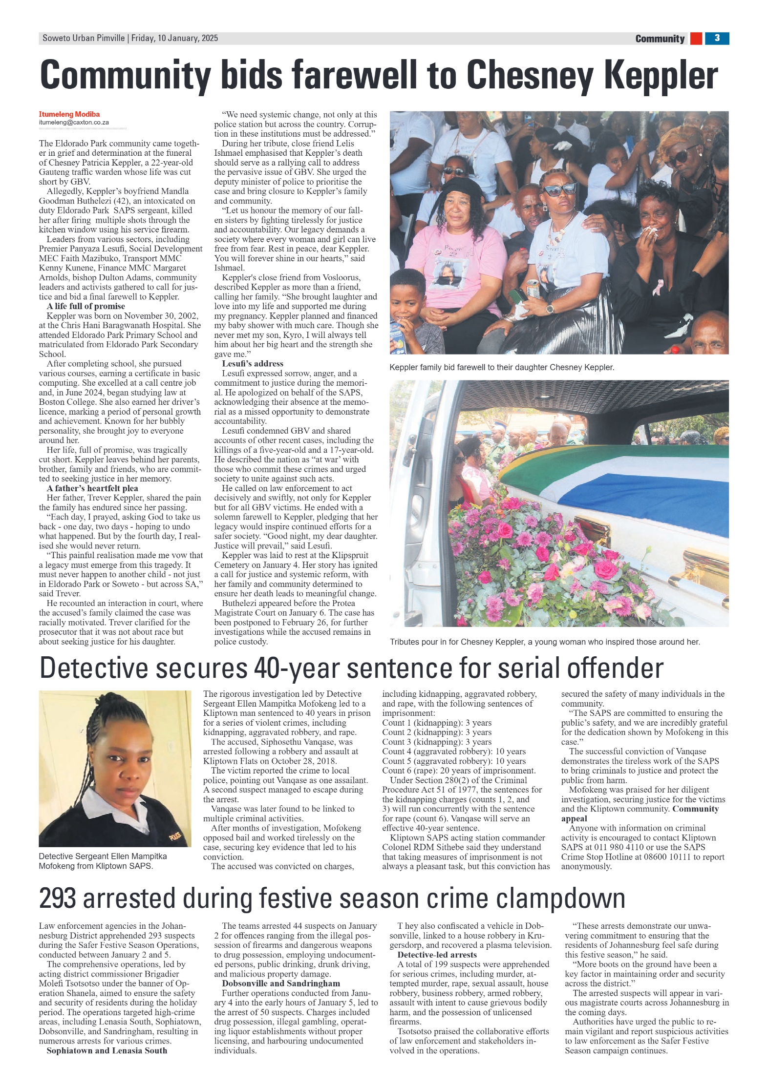 Pimville: 10 January 2025 page 3