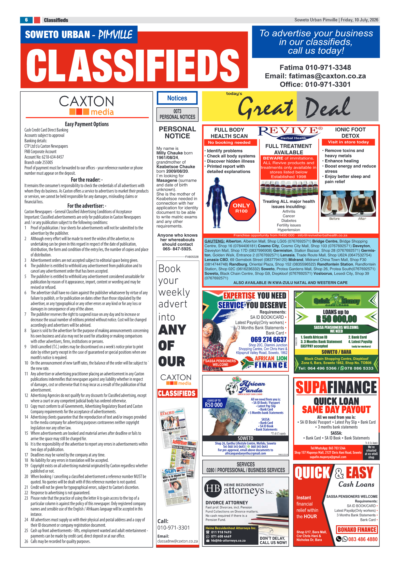Pimville 10 July 2026 page 6