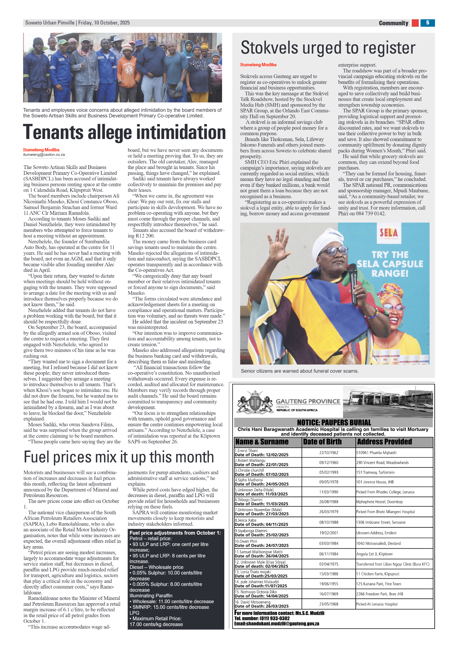 Pimville: 10 October 2025 page 5