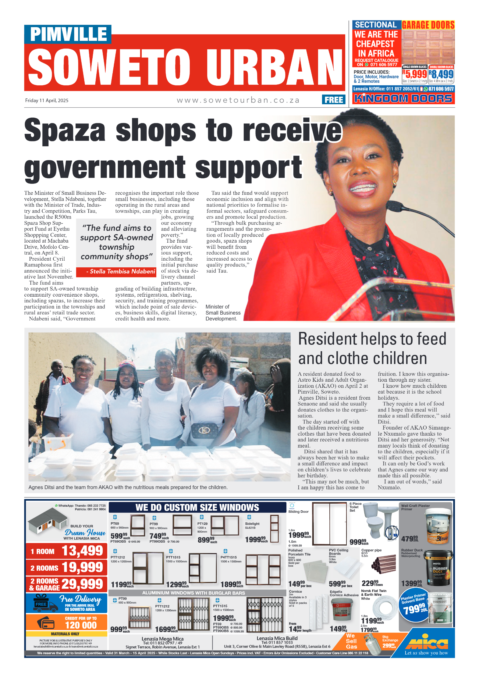 Pimville: 11 April 2025 page 1