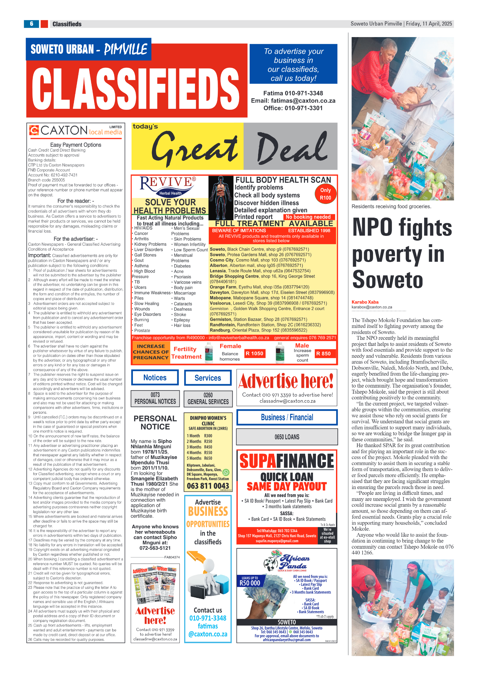 Pimville: 11 April 2025 page 6