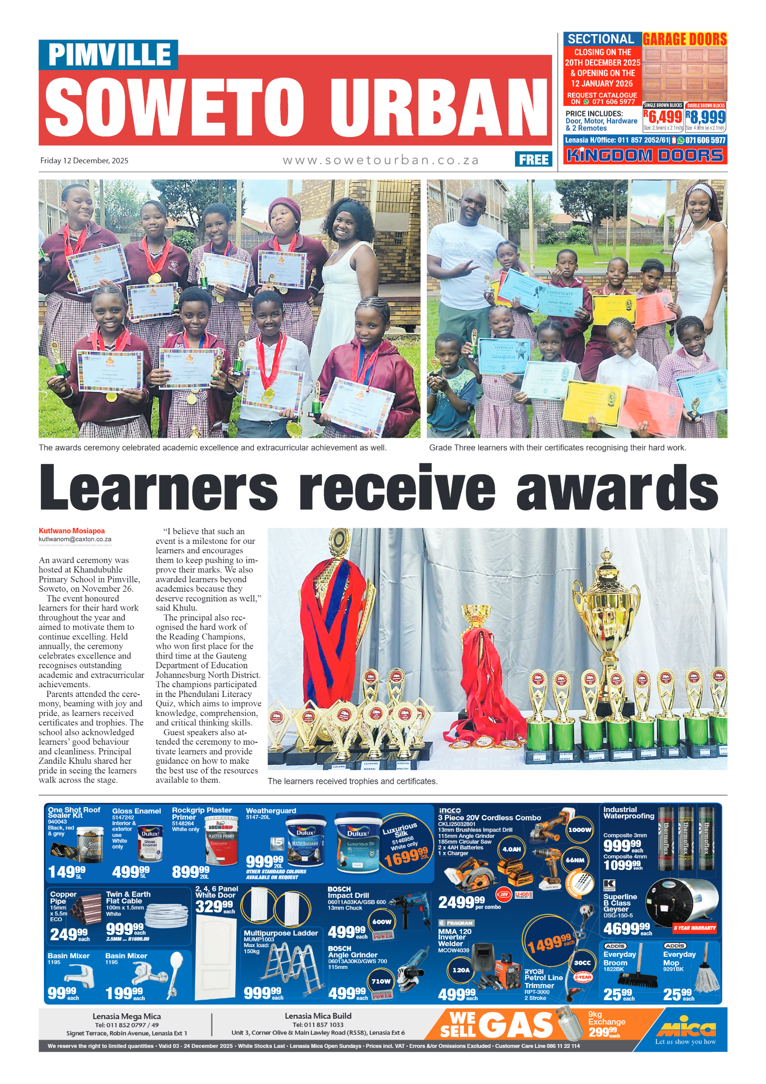 Pimville: 12 December 2025 page 1