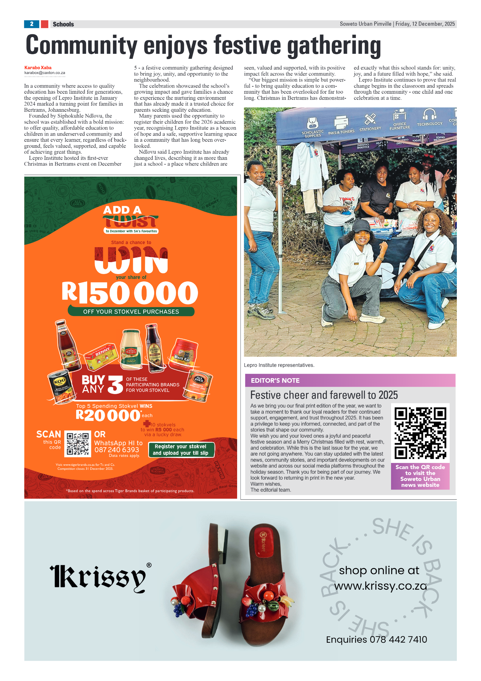 Pimville: 12 December 2025 page 2