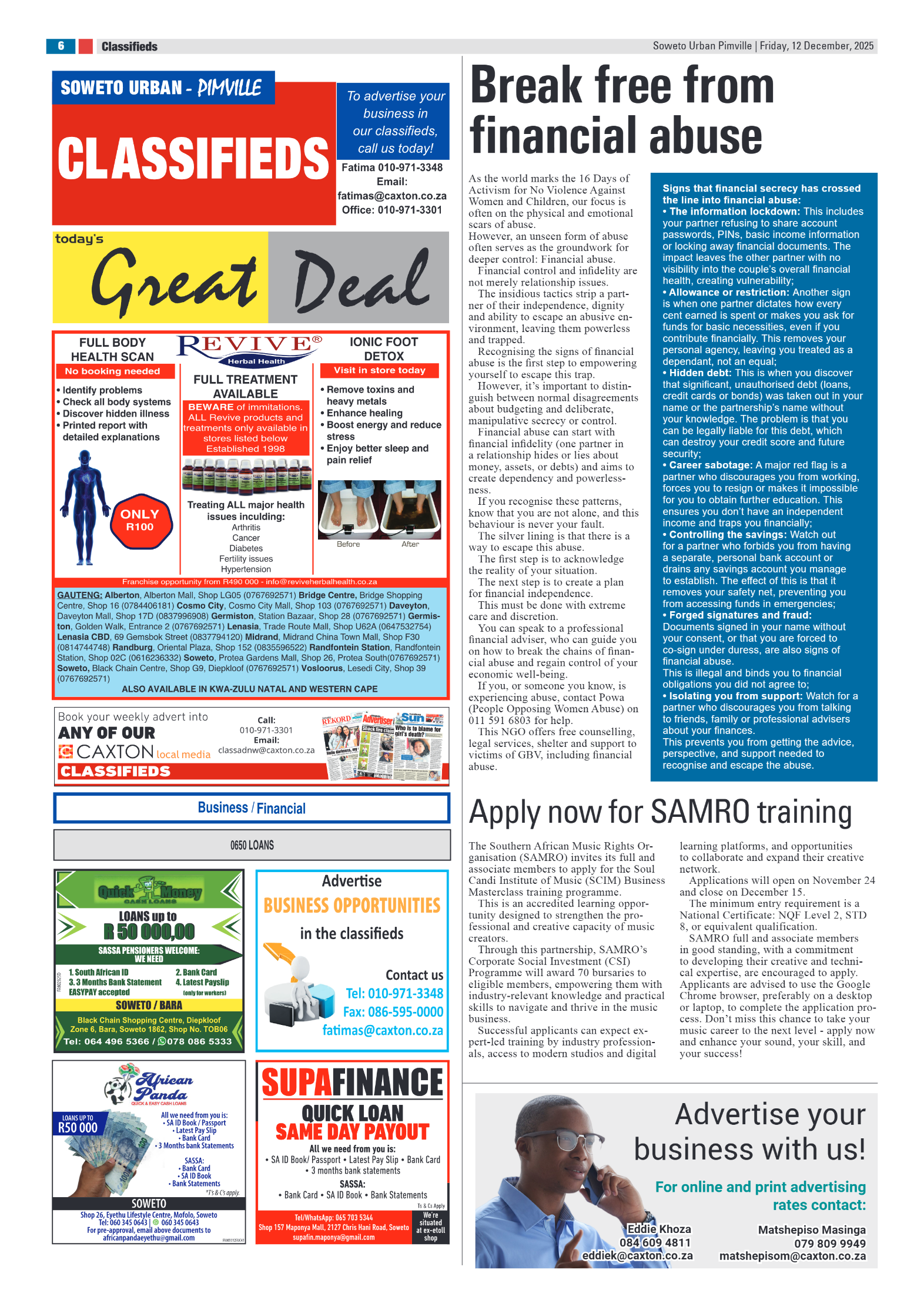 Pimville: 12 December 2025 page 6