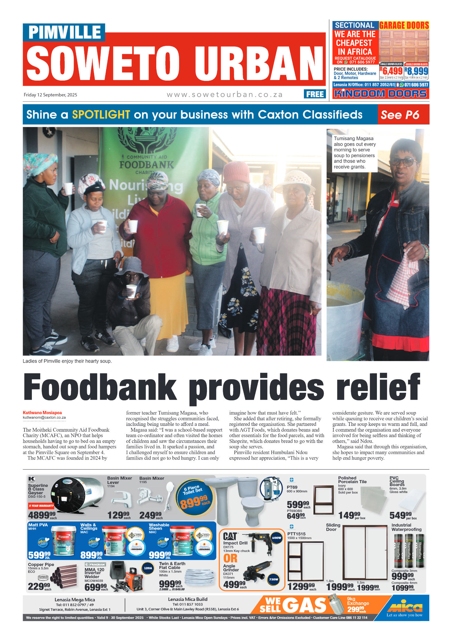 Pimville: 12 September 2025 page 1