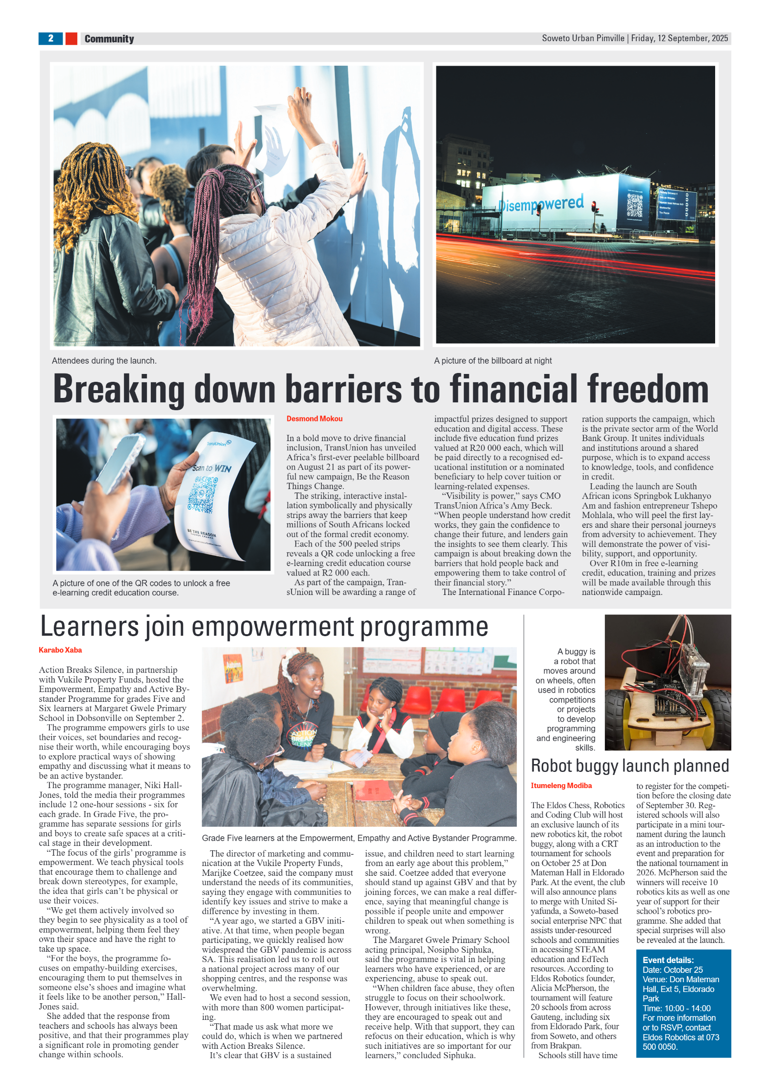 Pimville: 12 September 2025 page 2