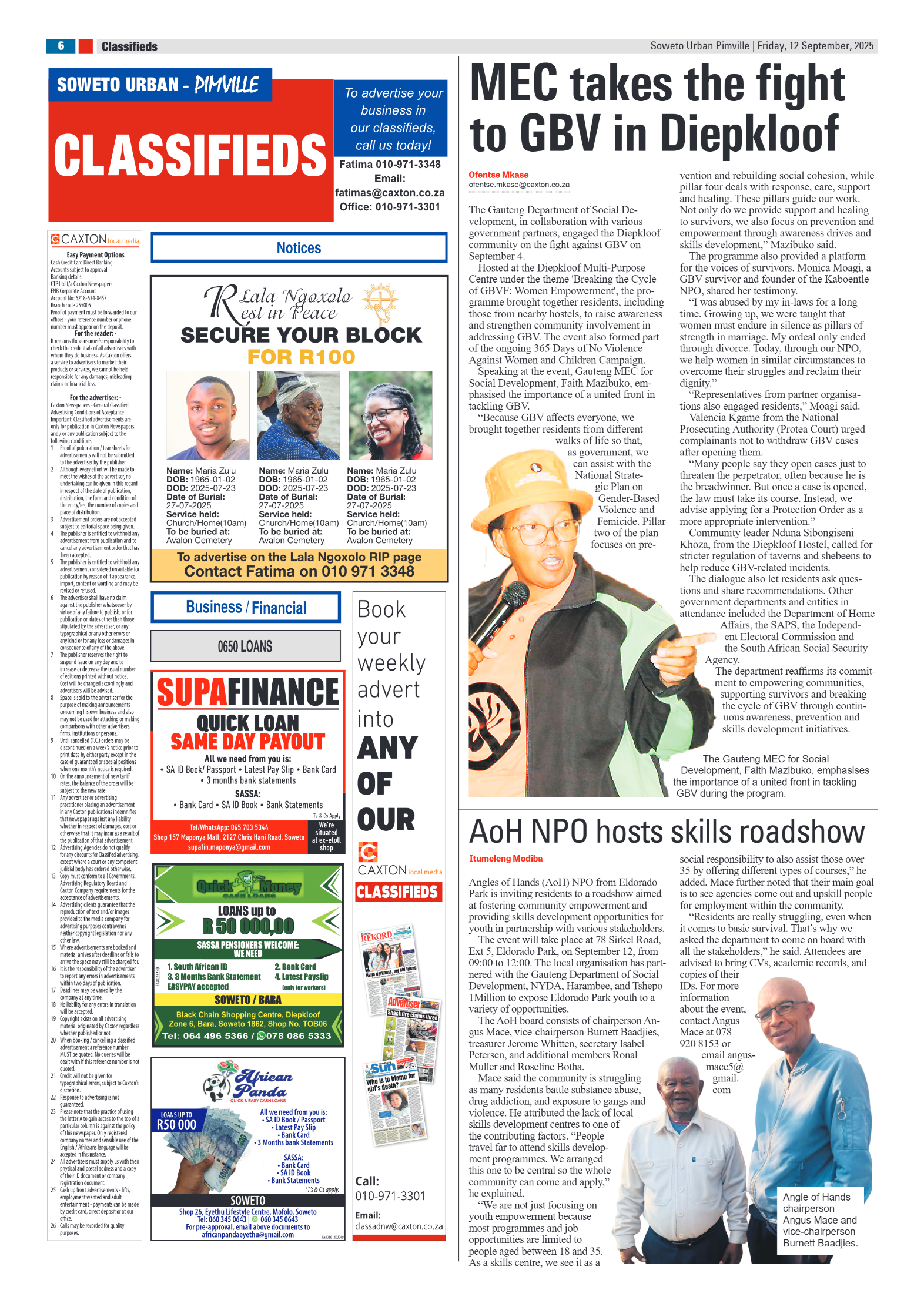 Pimville: 12 September 2025 page 6
