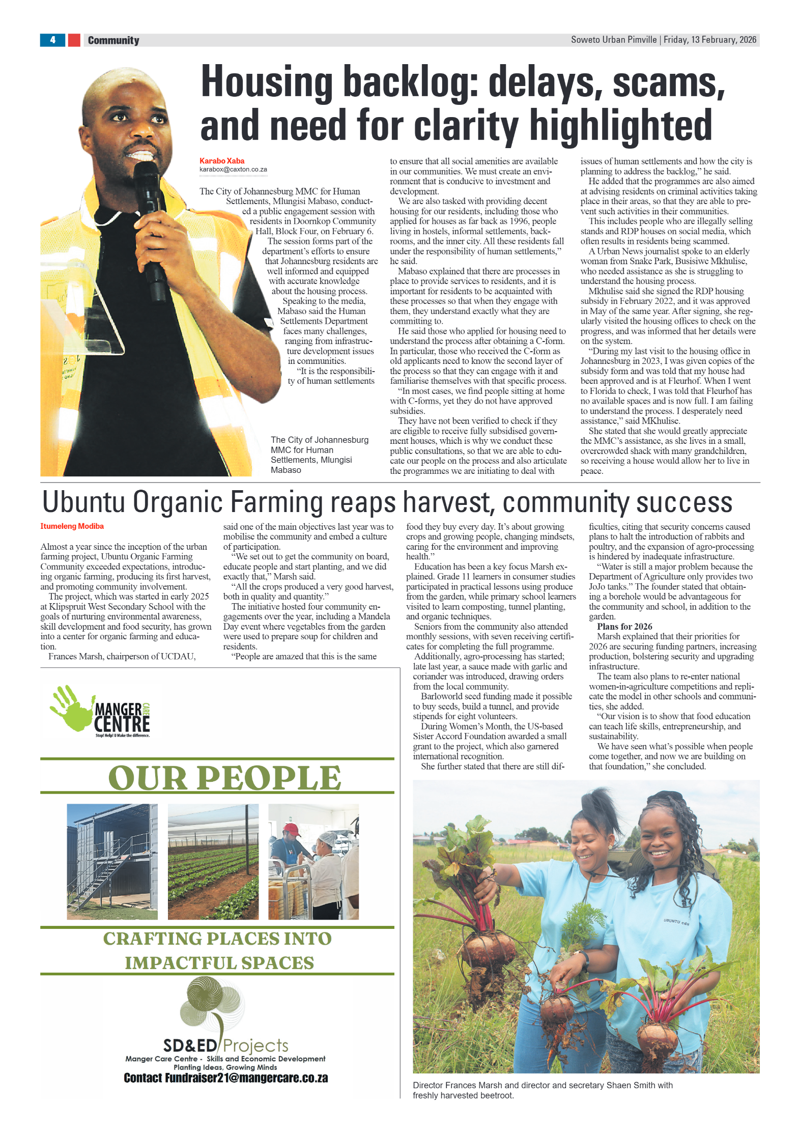 Pimville: 13 February 2026 page 4