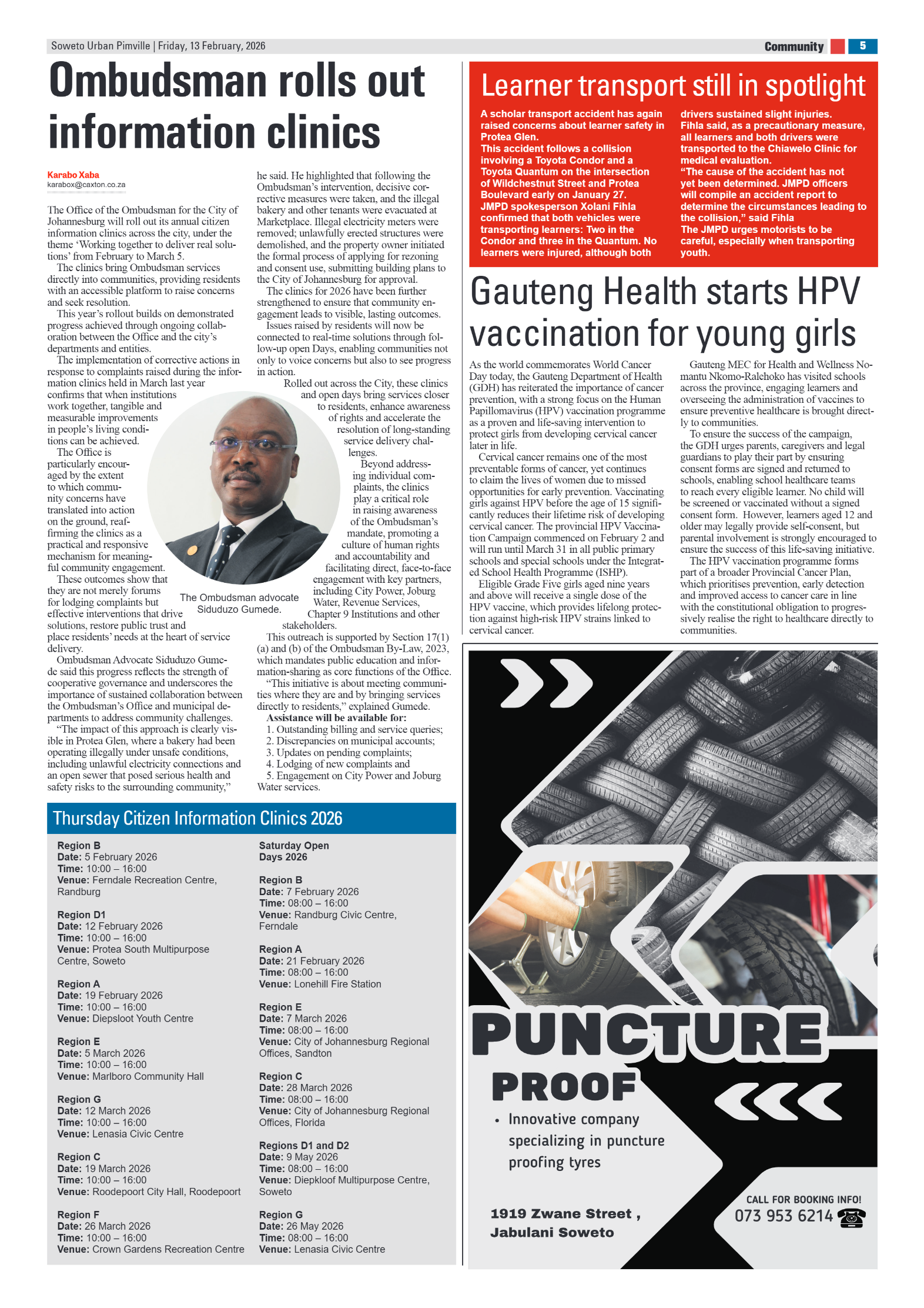 Pimville: 13 February 2026 page 5