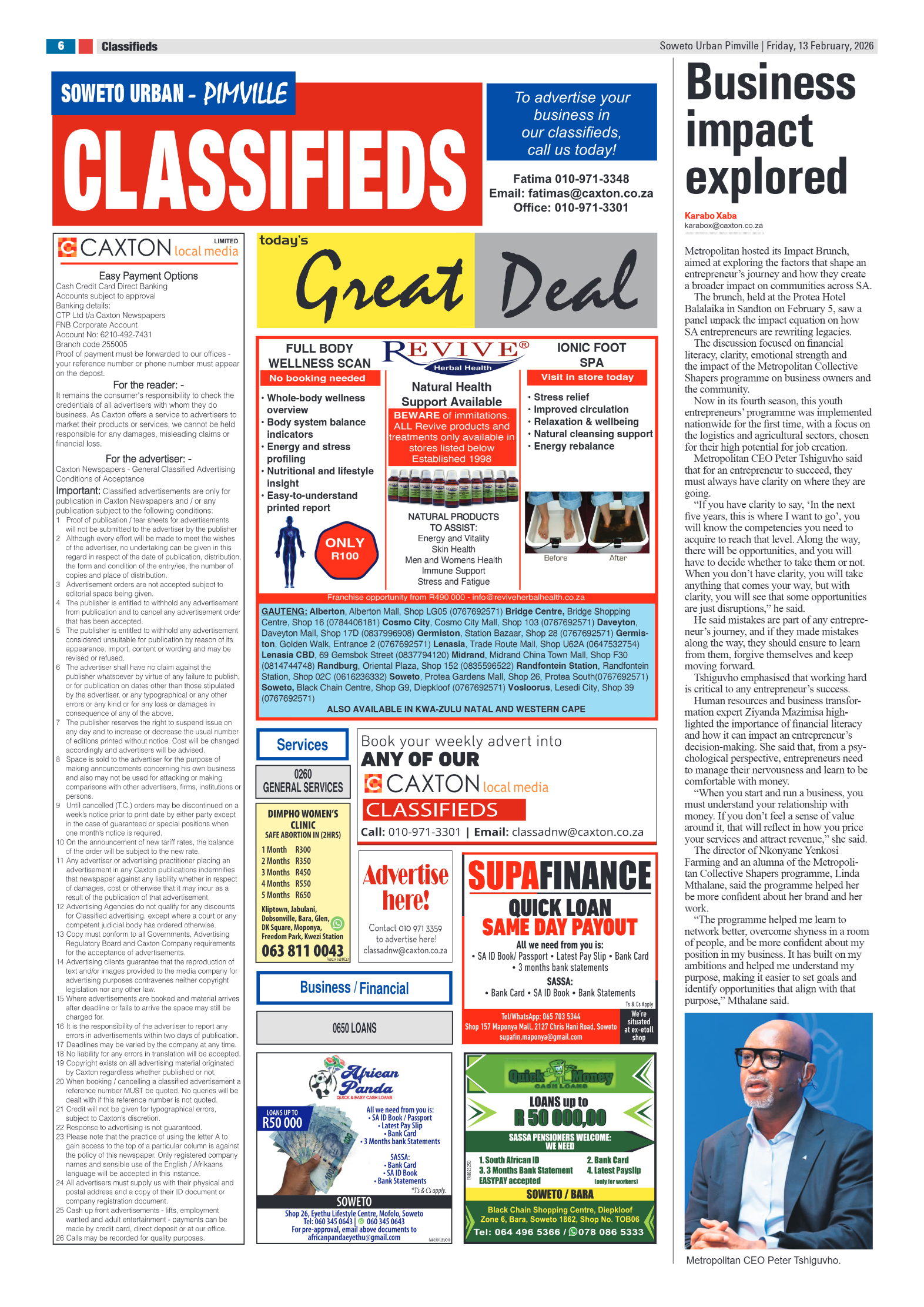 Pimville: 13 February 2026 page 6