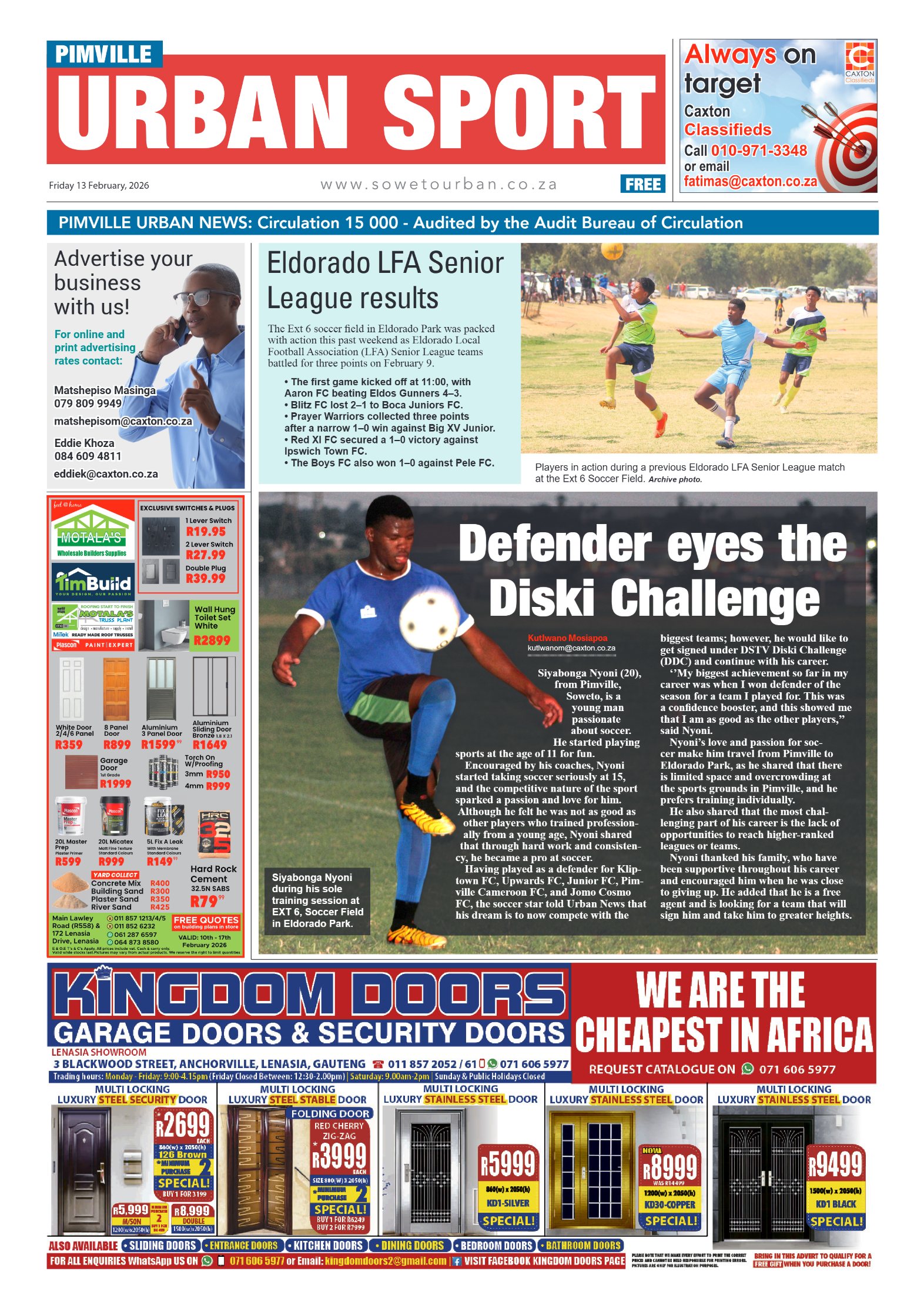 Pimville: 13 February 2026 page 8