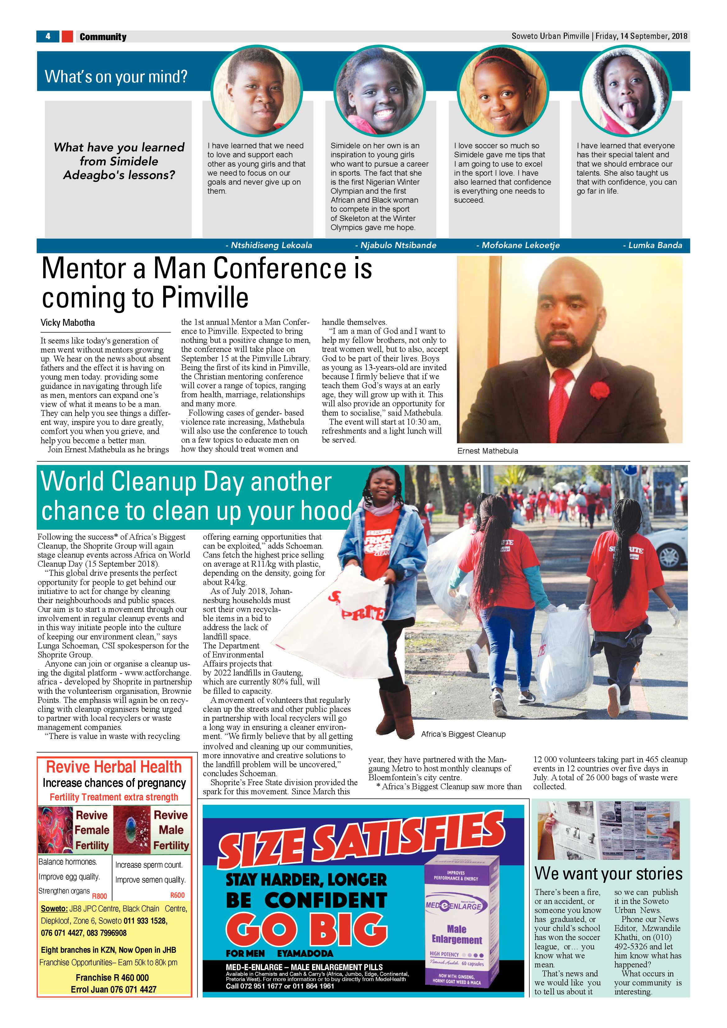 Pimville – September 14, 2018 issue page 4