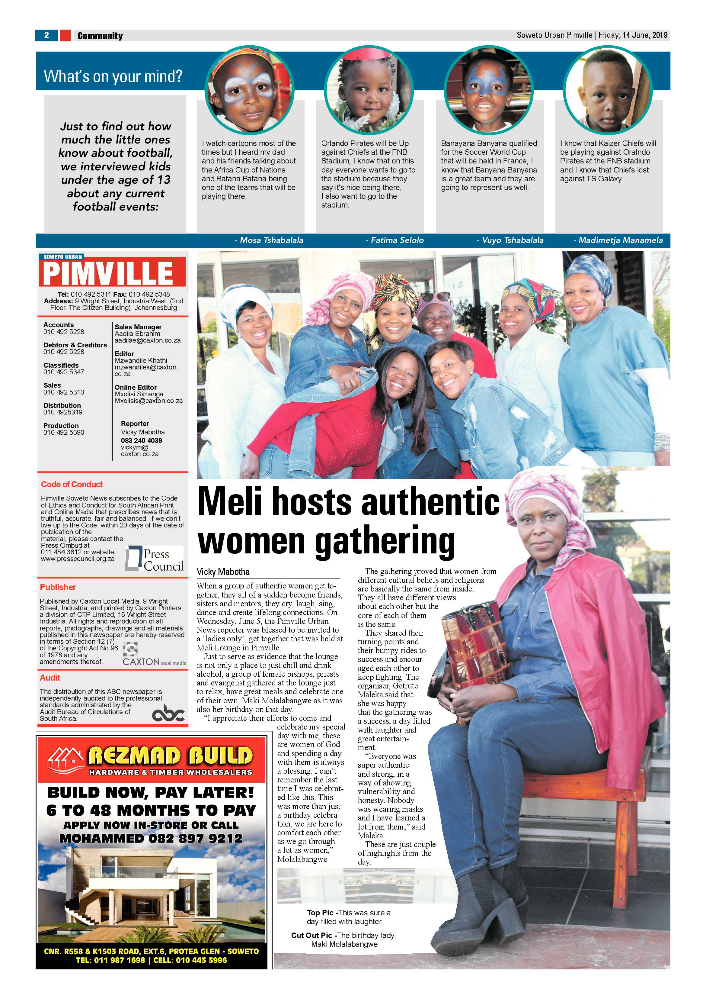 Pimville  News – June 14, 2019 page 2