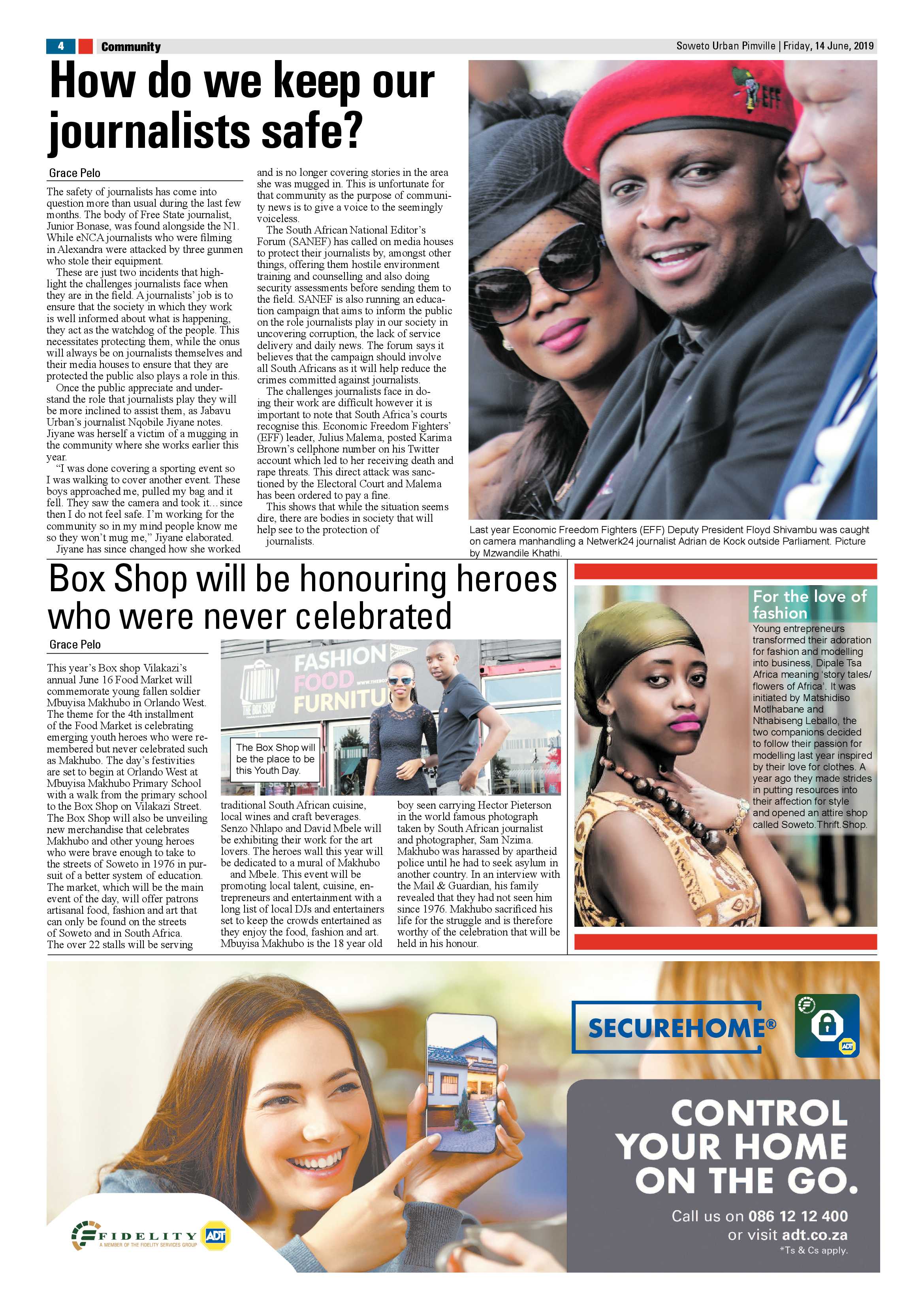 Pimville  News – June 14, 2019 page 4