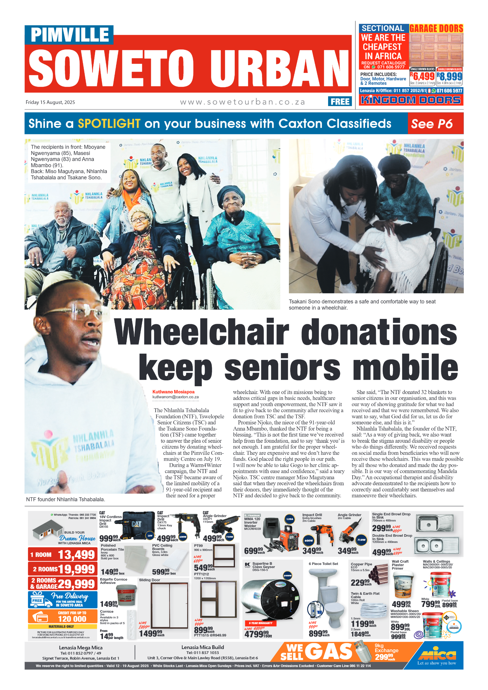 Pimville: 15 August 2025 page 1