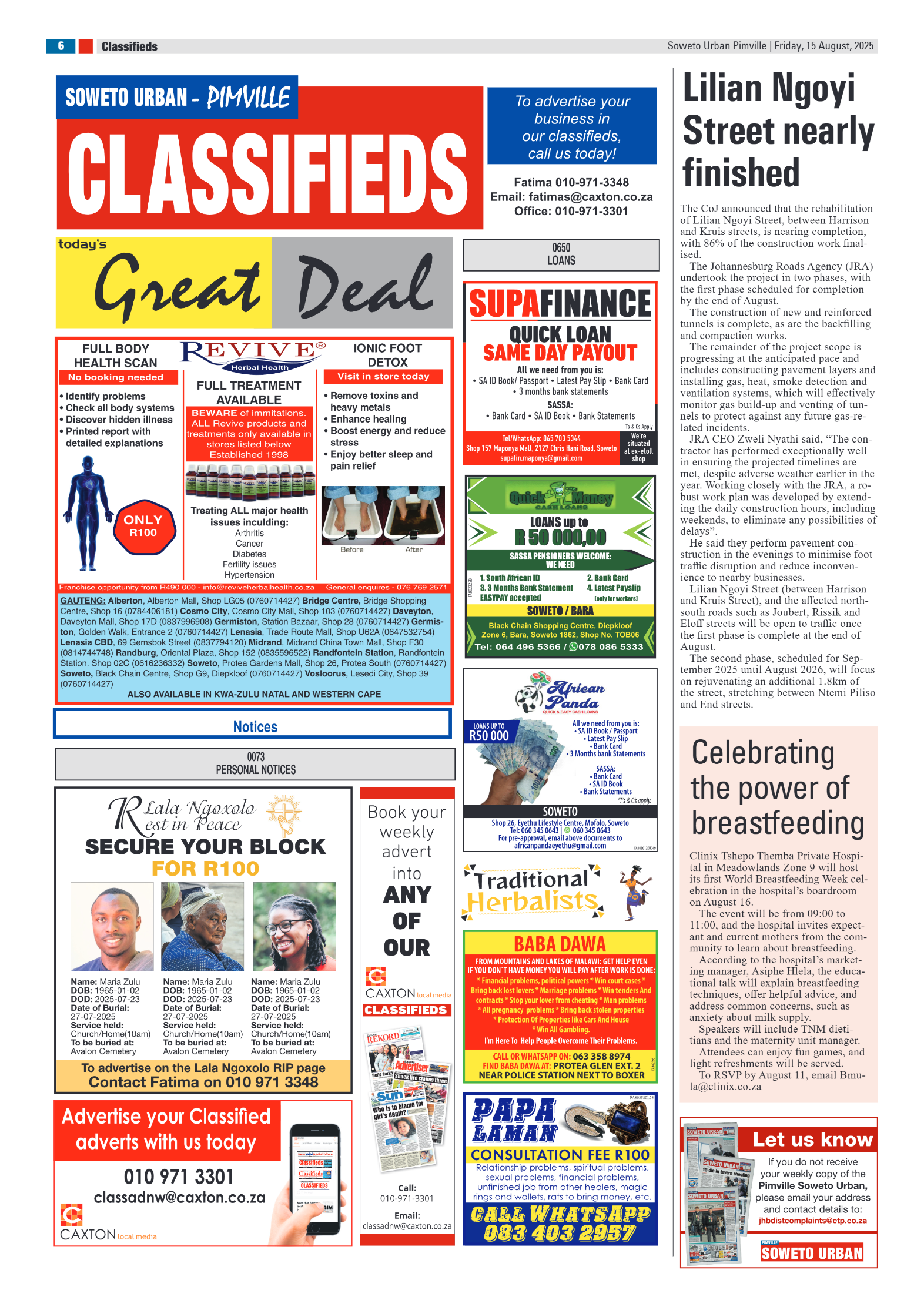 Pimville: 15 August 2025 page 6
